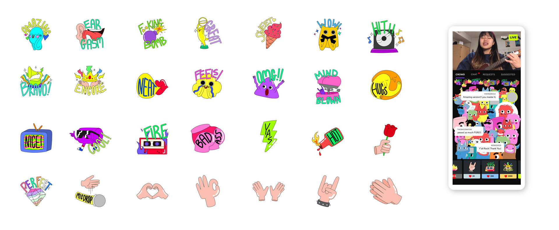 Mindy Goto Live Chat Stickers