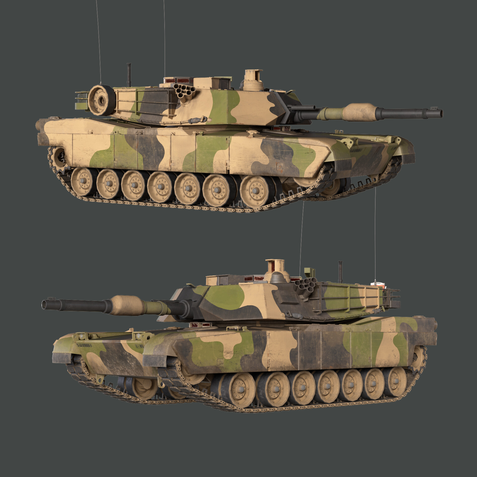 ArtStation - M1A2 Abrams AUS Camouflage