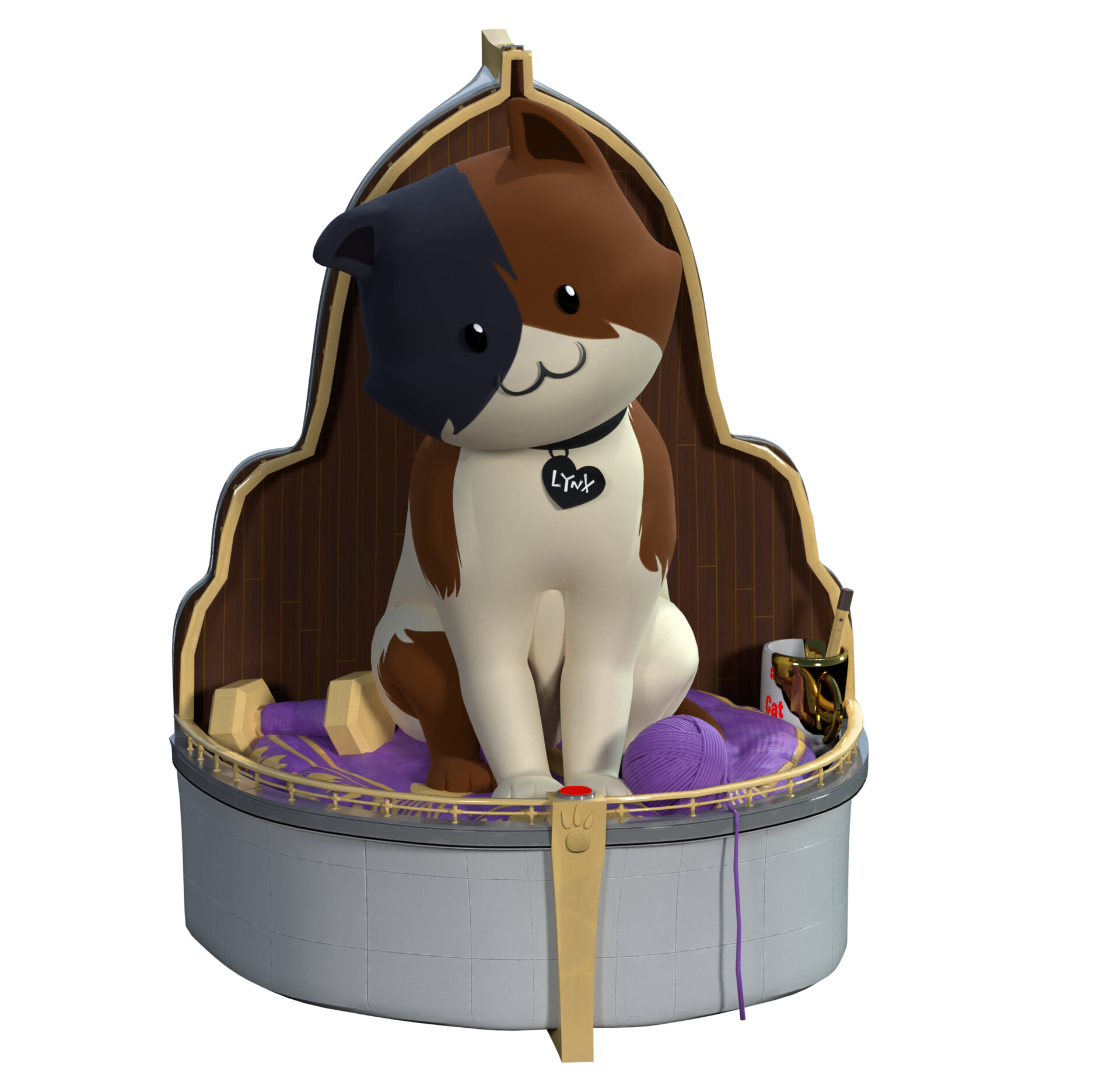 Austin Faulk Purrfect Profector Meowscles Backbling Fortnite Backbling Concept