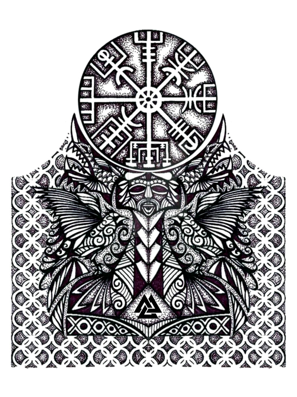 ArtStation - Viking half sleeve tattoo