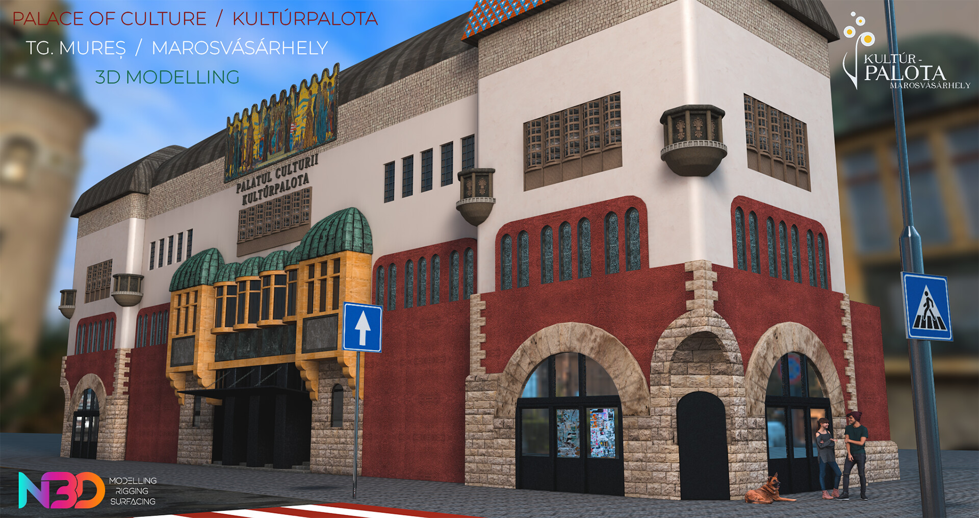 Artstation Palace Of Culture 3d Targu Mures Nimrod Szasz
