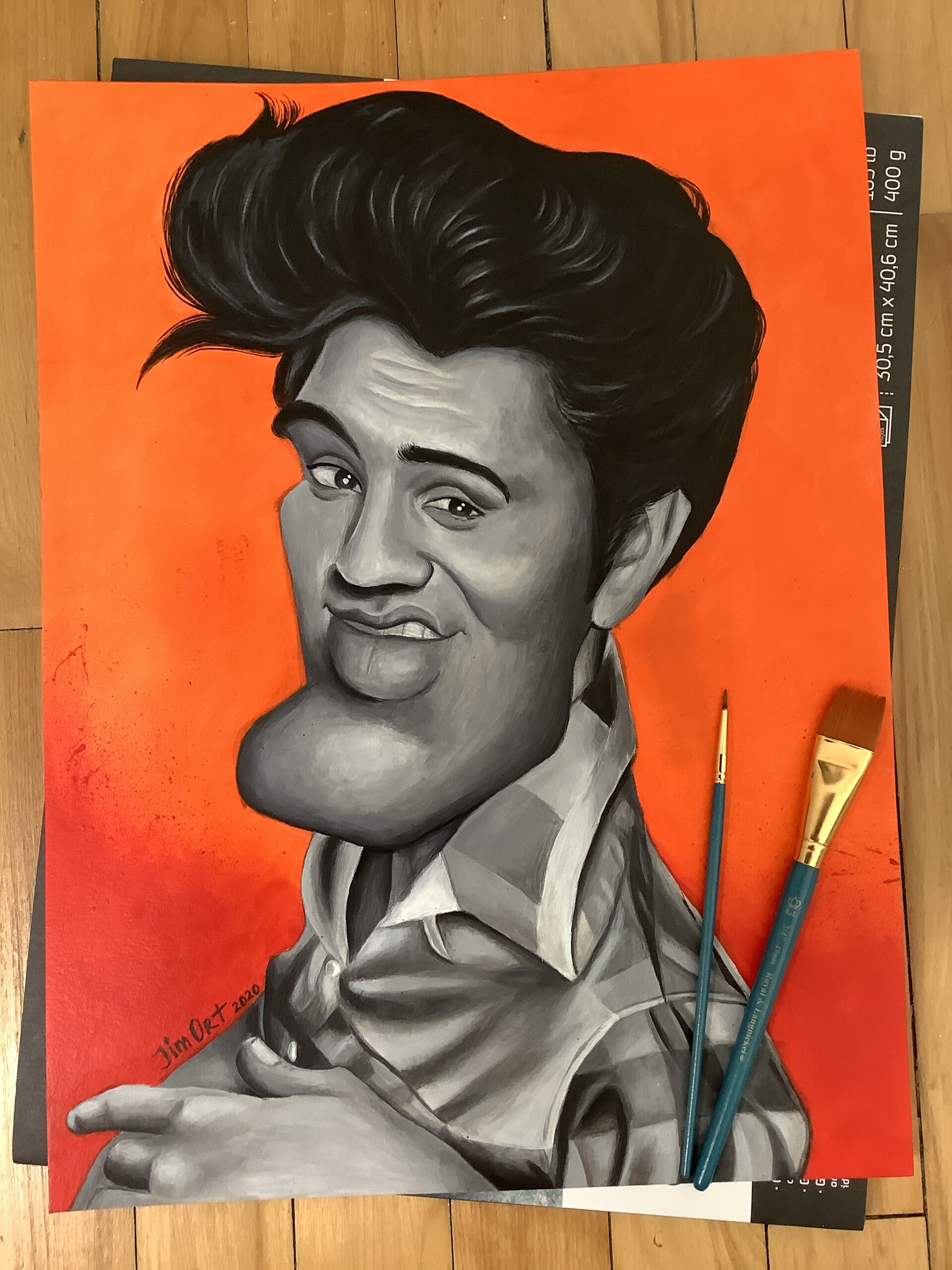 Artstation Elvis Presley Acrylics Jaime Ortega