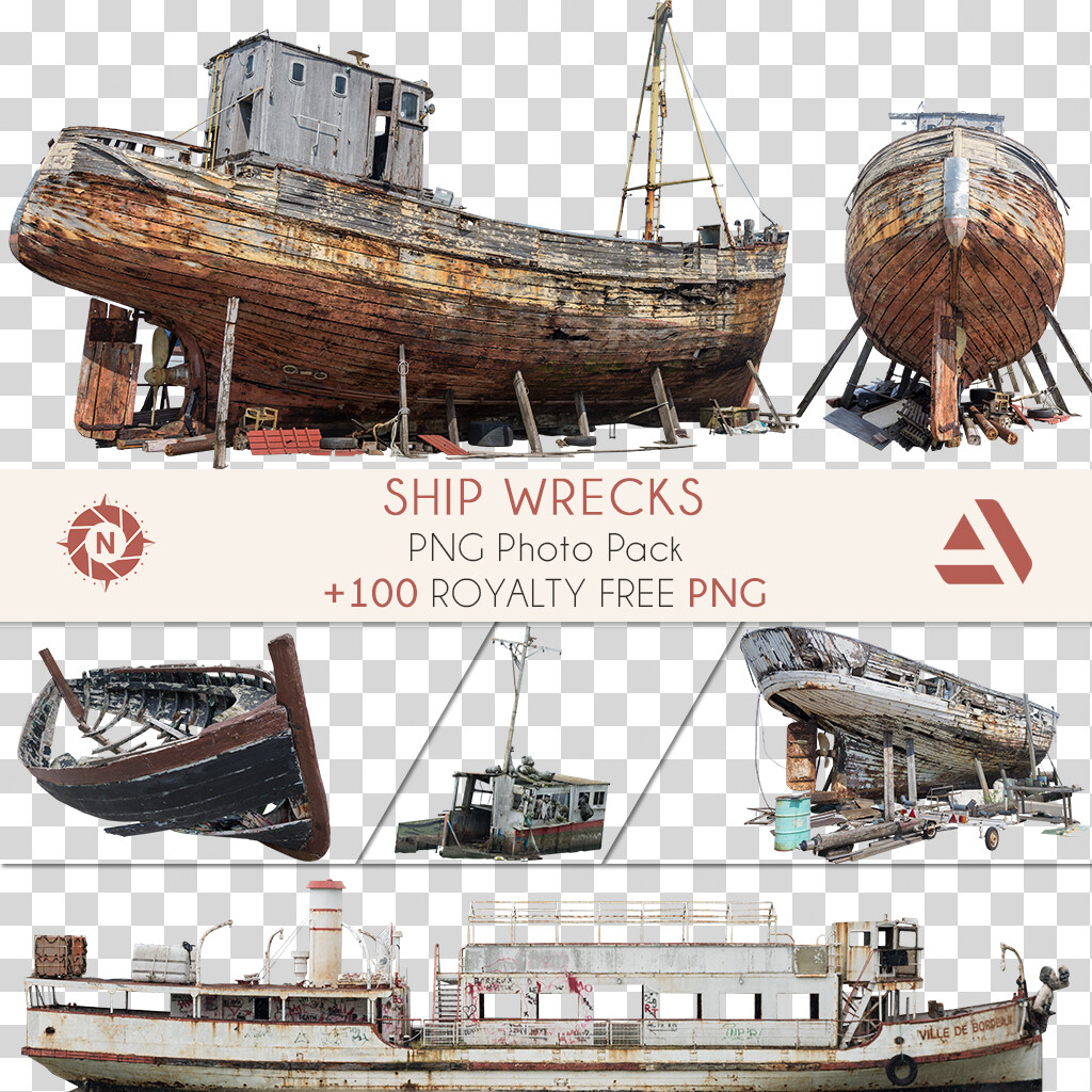 PNG Photo Pack: Ship Wrecks

https://www.artstation.com/a/165855