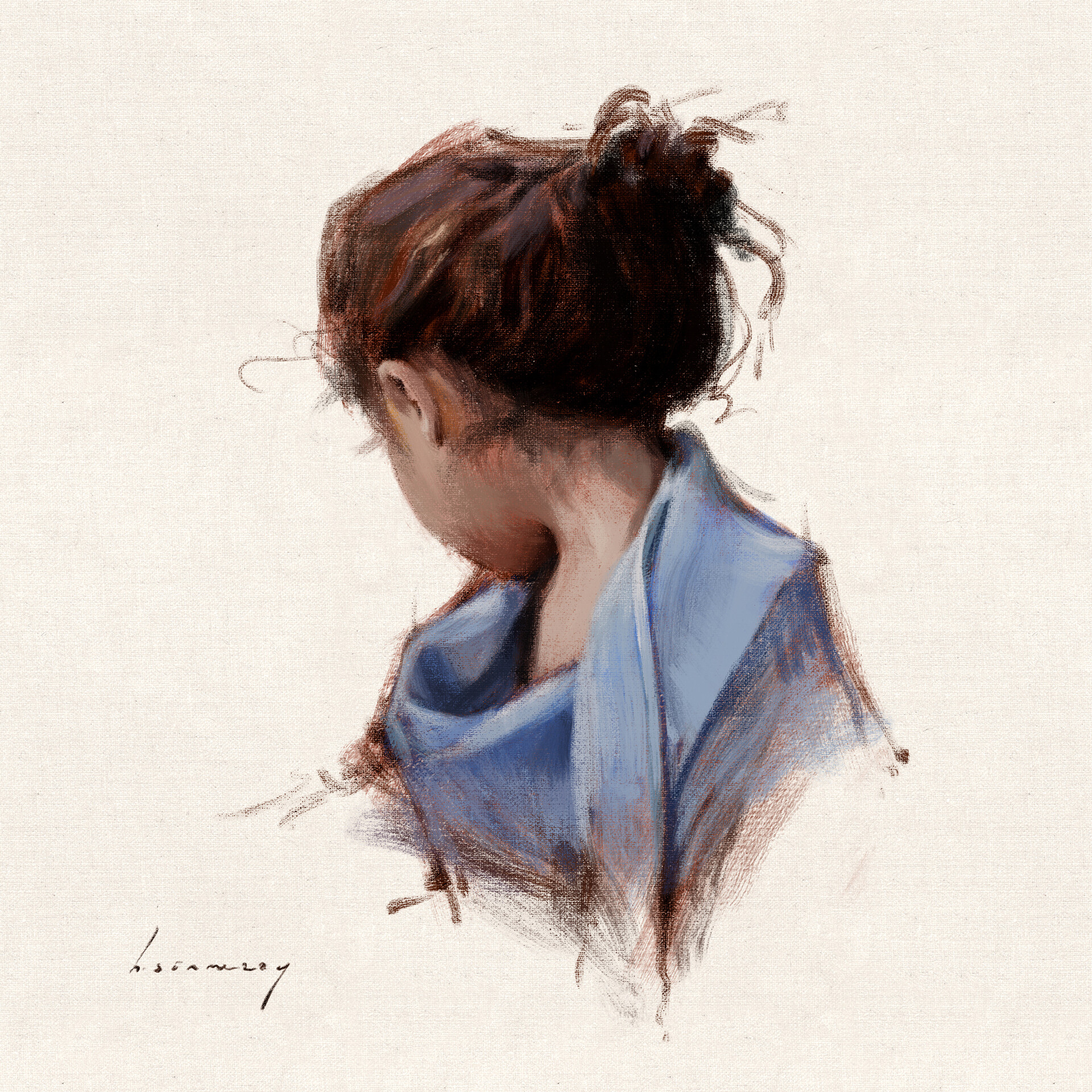 Artstation Painting Of My Daughter Huseyin Sonmezay