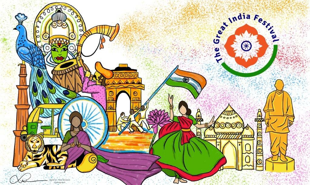 Image of Sketch Of Indian Kids Celebrating Diwali Festival Outline Editable  Illustration-BH103975-Picxy