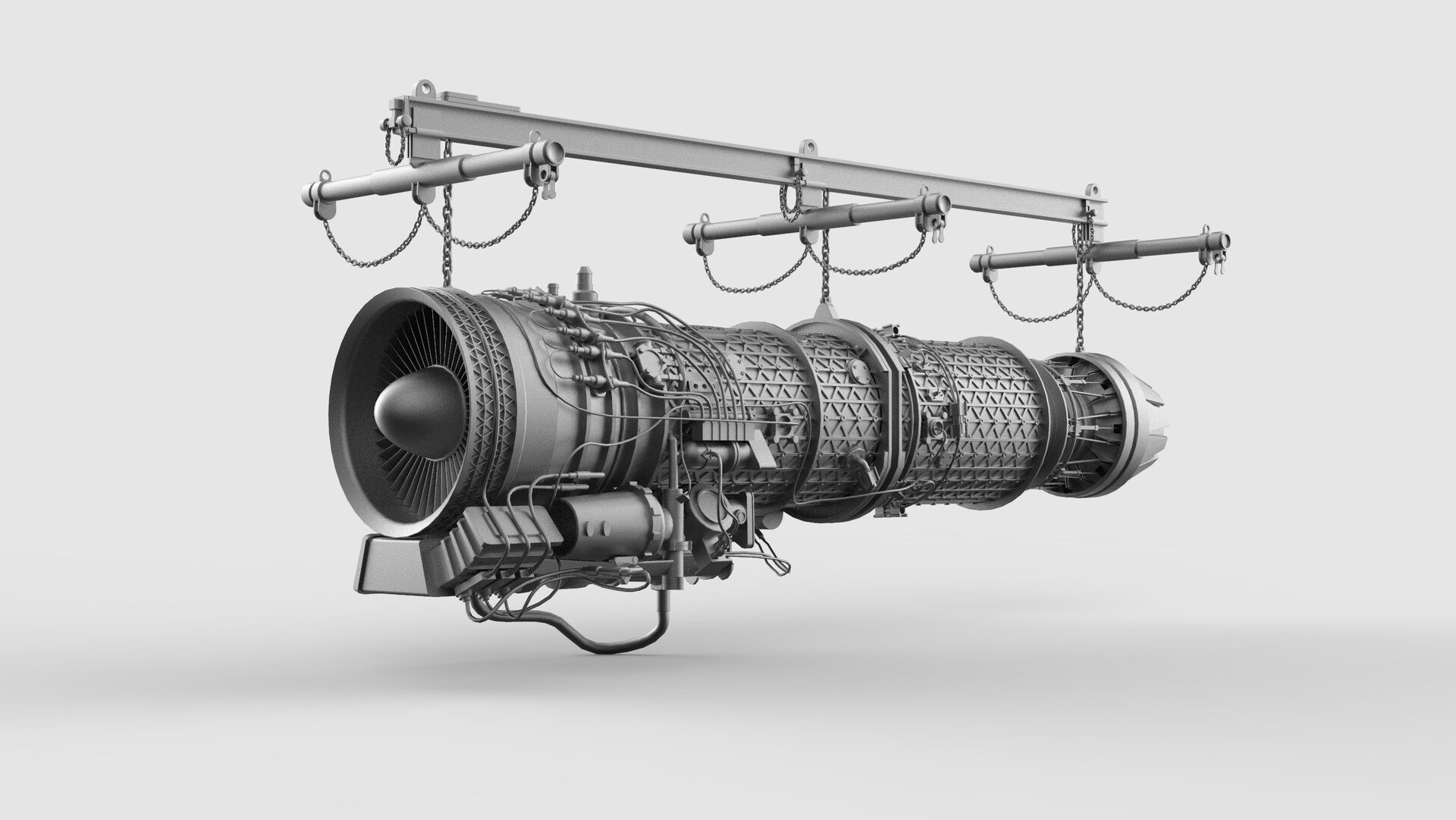 ArtStation - Dassault Rafale jet engine WIP