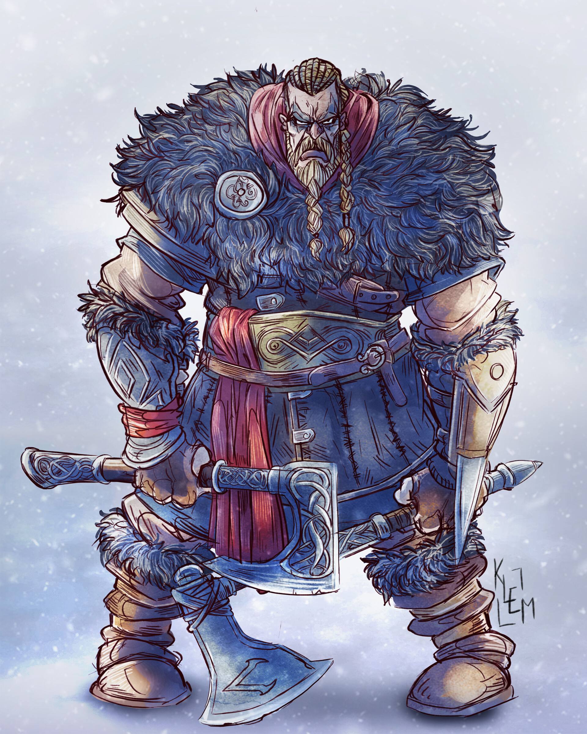 Artstation Assassin S Creed Valhalla Eivor Clement Malarge