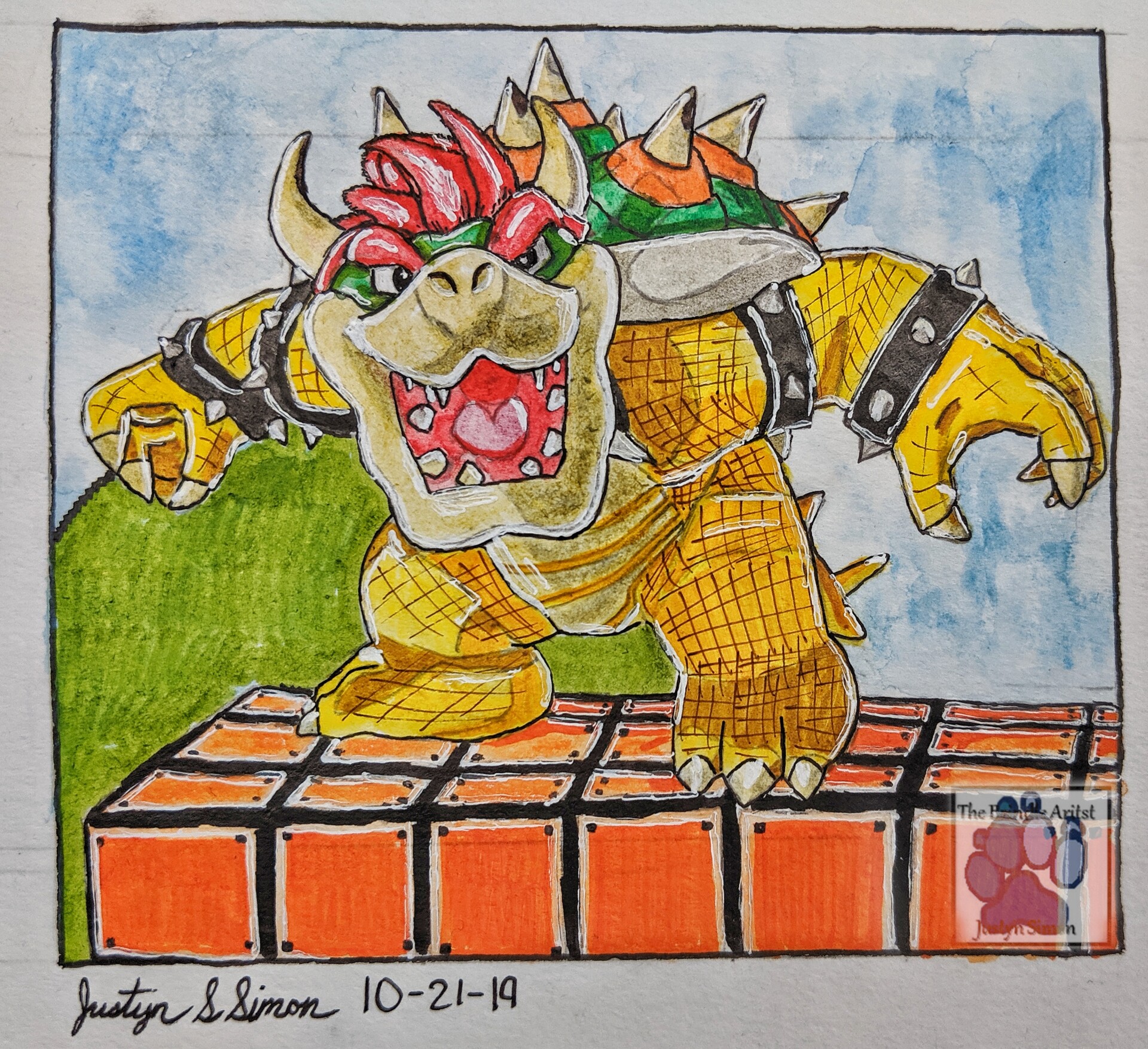 Bowser drawing top