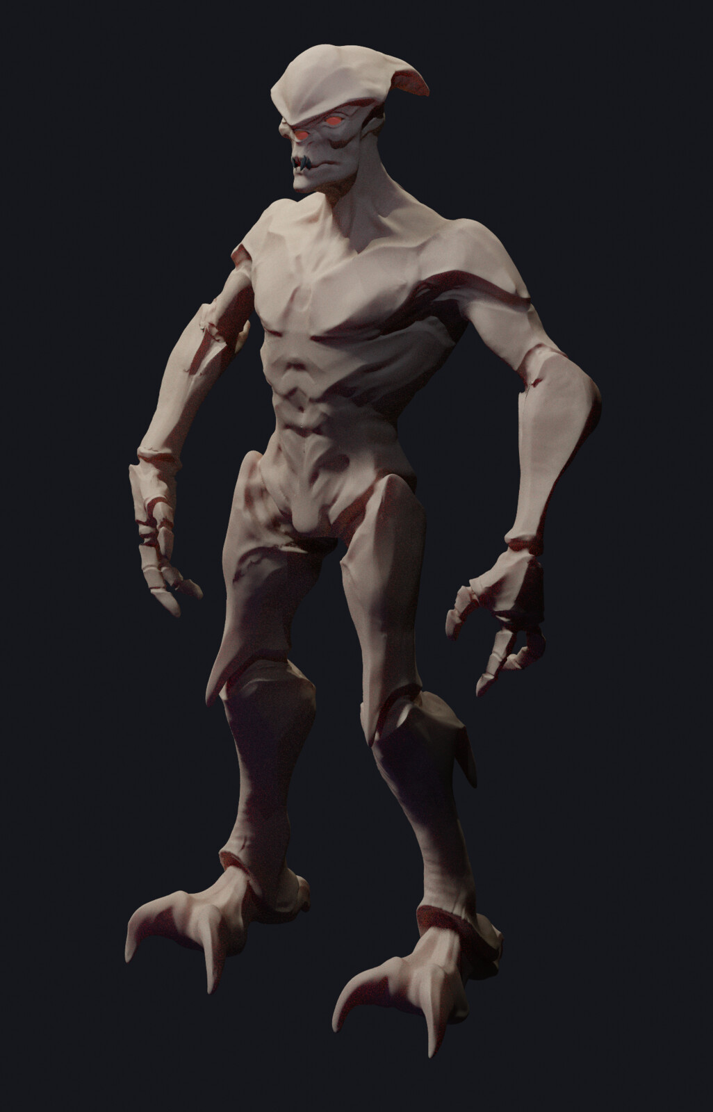 Zbrush concept sculpt, rendered in Blender