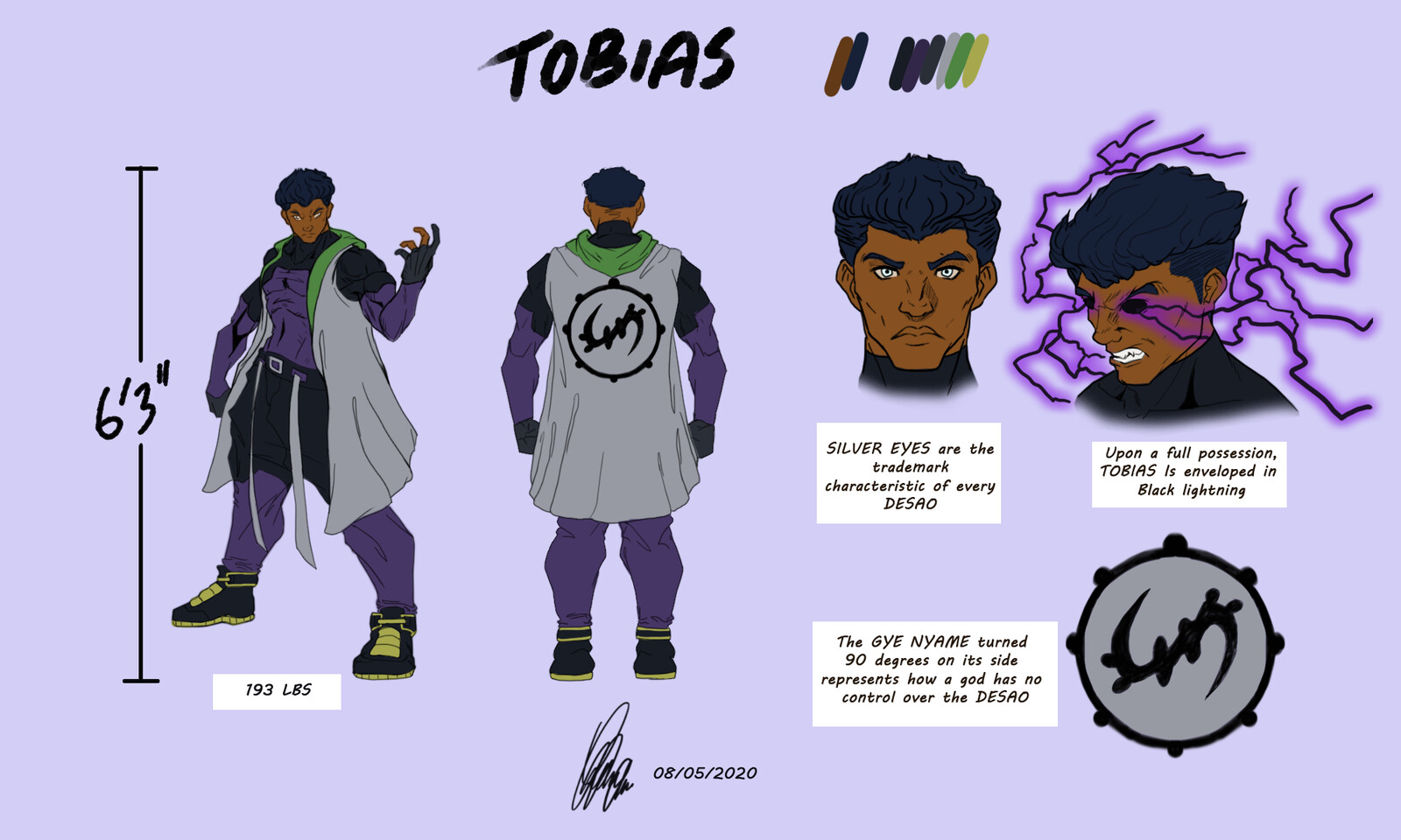 Tobias - Character Sheet