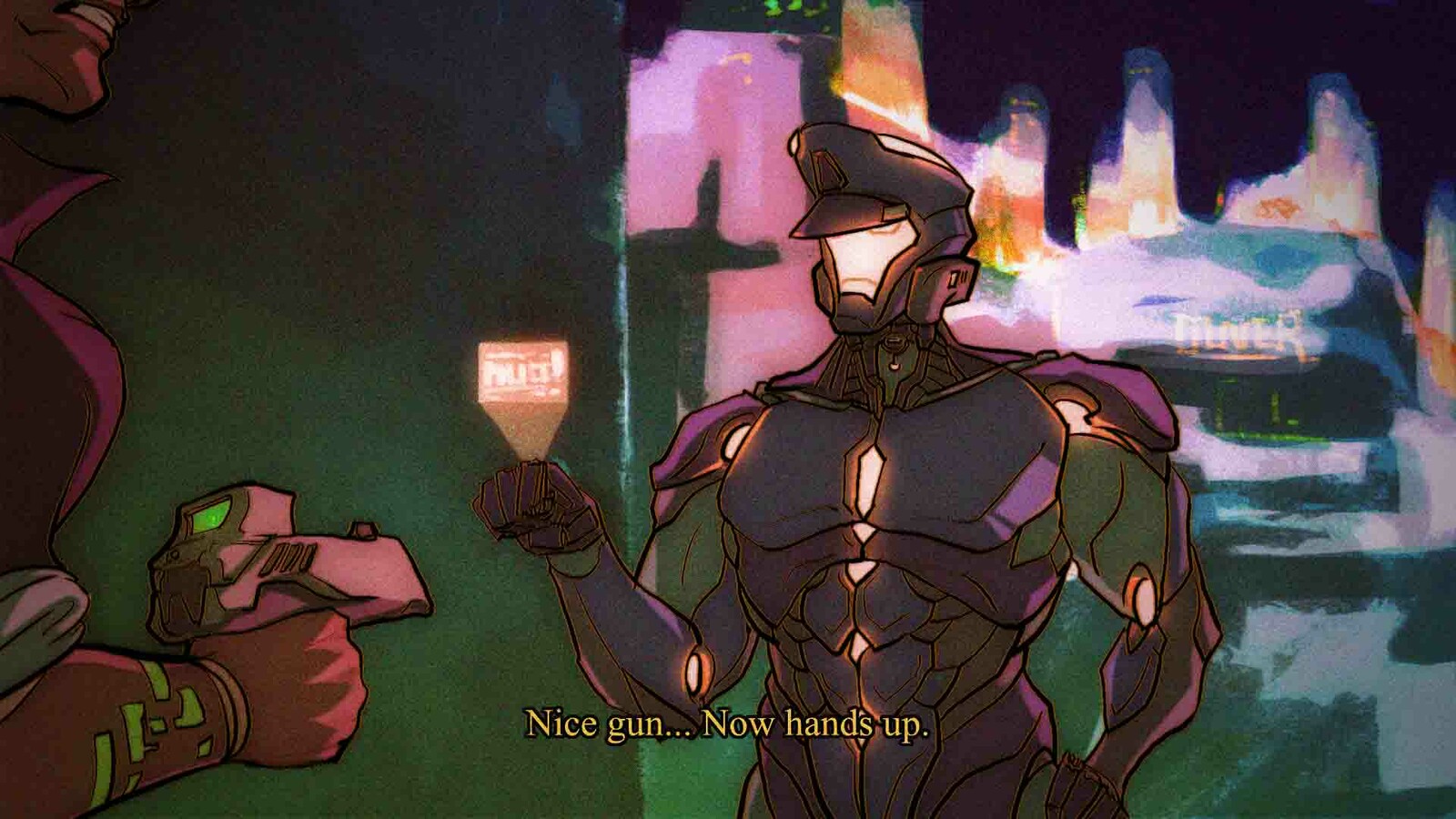 Artstation Robotic Cop 80s Anime Style Yizhang Jin