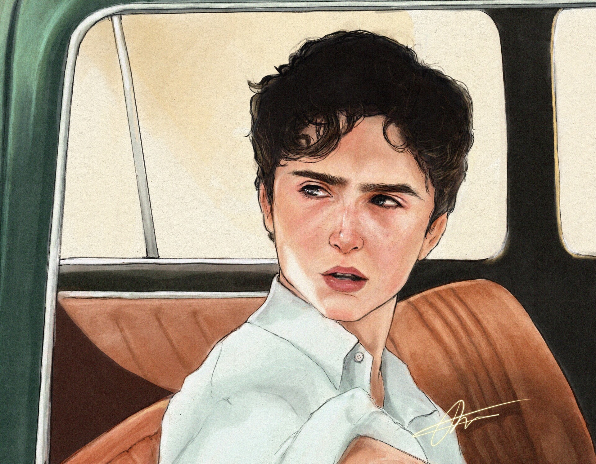 ArtStation - Timothee Chalamet in 'Call Me By Your Name