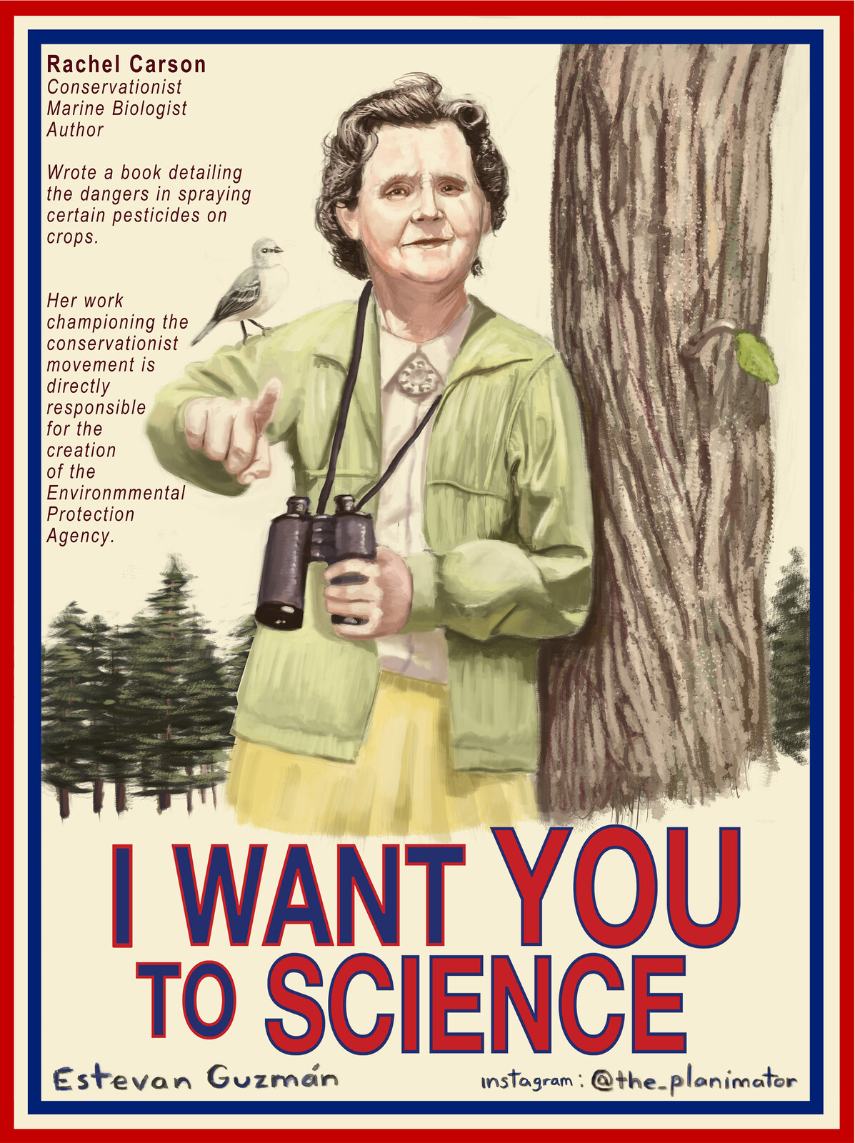 Estevan Guzman "I Want YOU to Science" and other posters