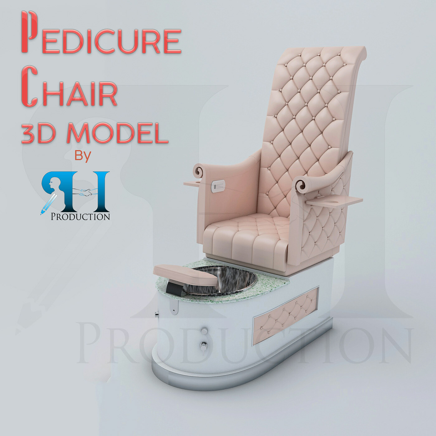 Artstation Pedicure Chair Realistic Model And Render Rh Production