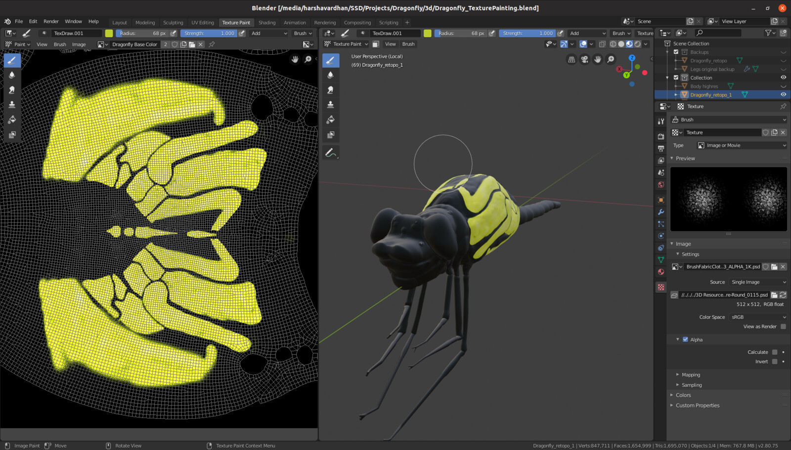 Texture Painting in Blender 2.8