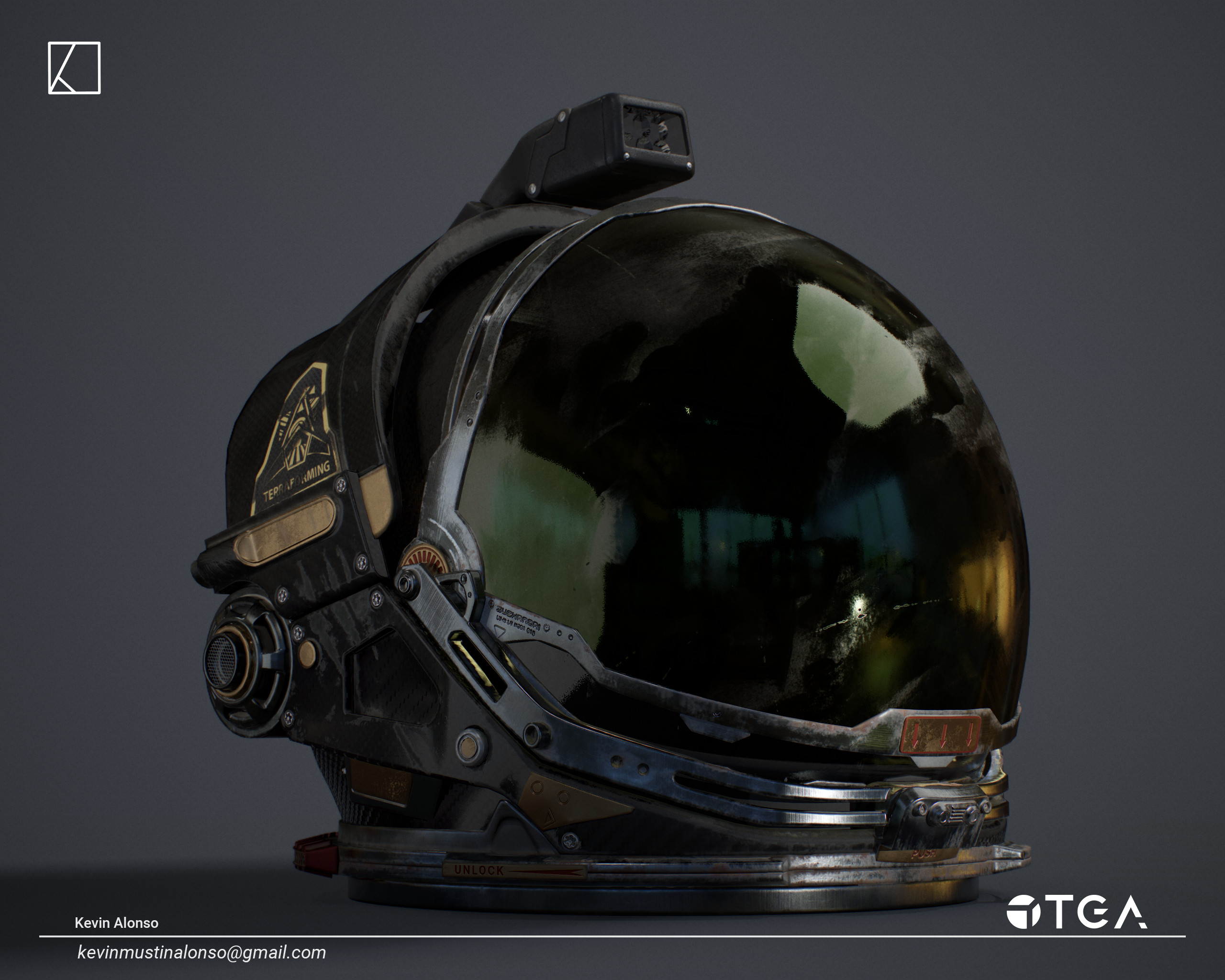 Artstation Alien Covenant Space Helmet Kevin Alonso