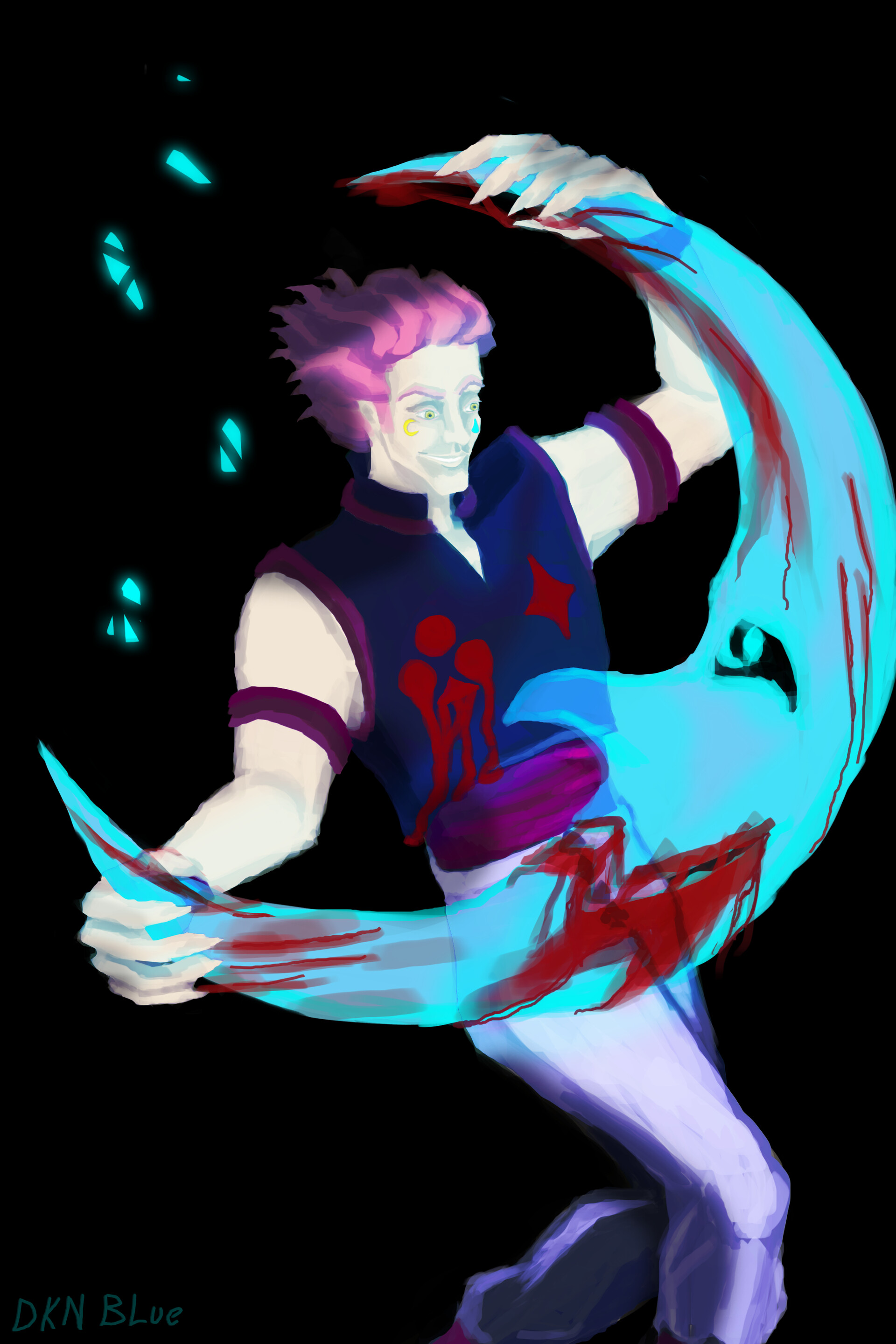 Dkn Blue Fanart Hisoka Morrow From Hunterxhunter Dkn Blue Fanart Hisoka Morrow From Hunterxhunter