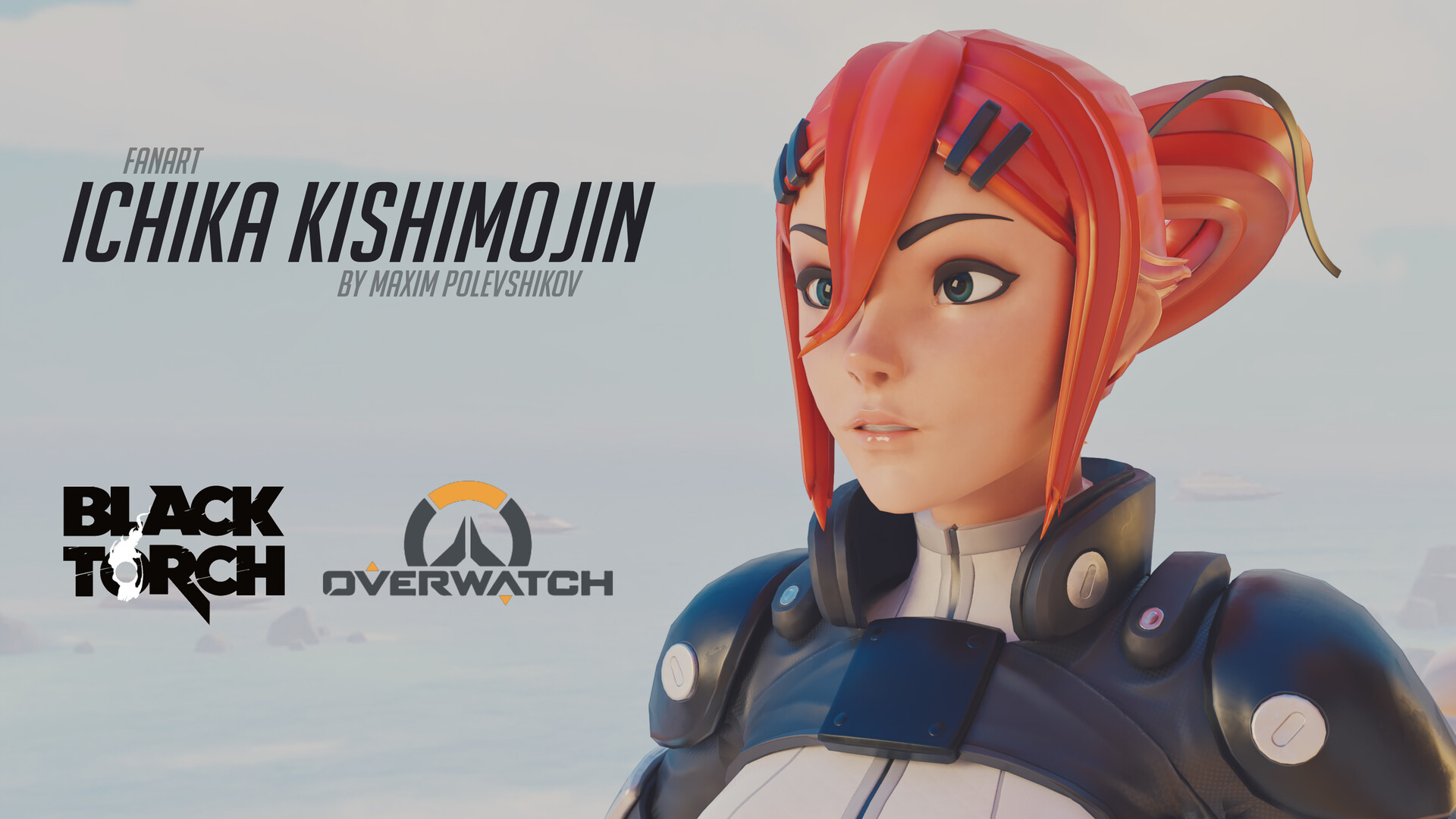 Artstation Black Torch X Overwatch Ichika Kishimojin Fanart