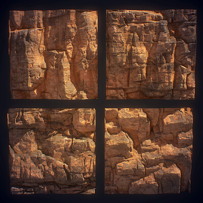 Arid Cliff Studies - Substance Designer