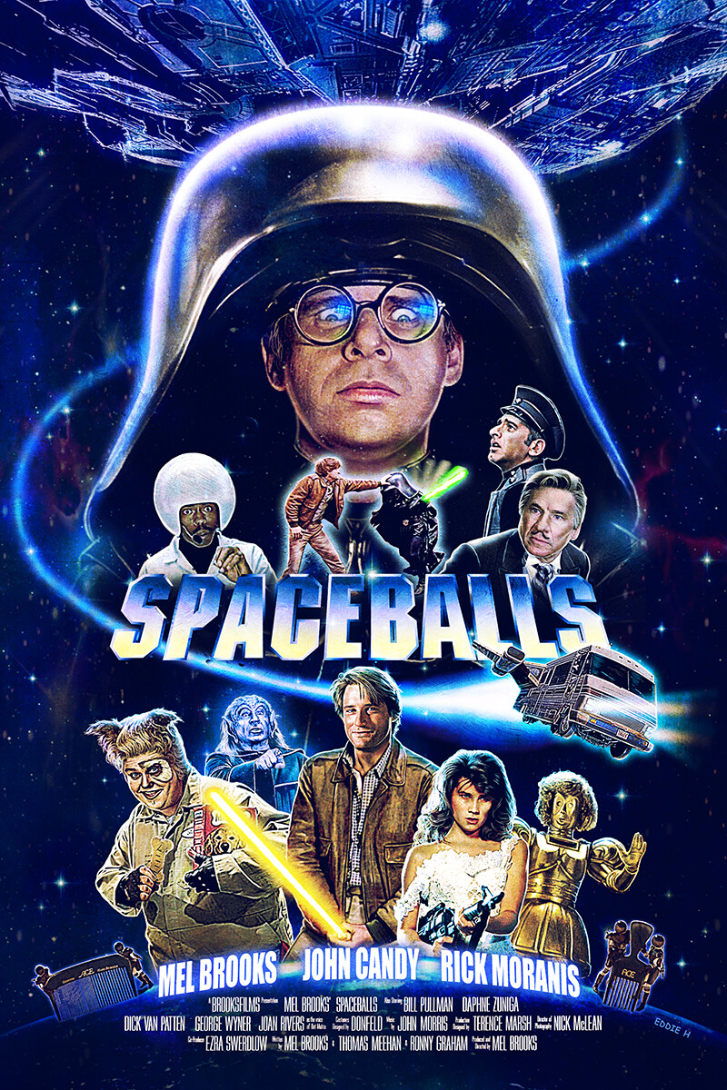 Artstation Space Balls Poster Eddie Holly