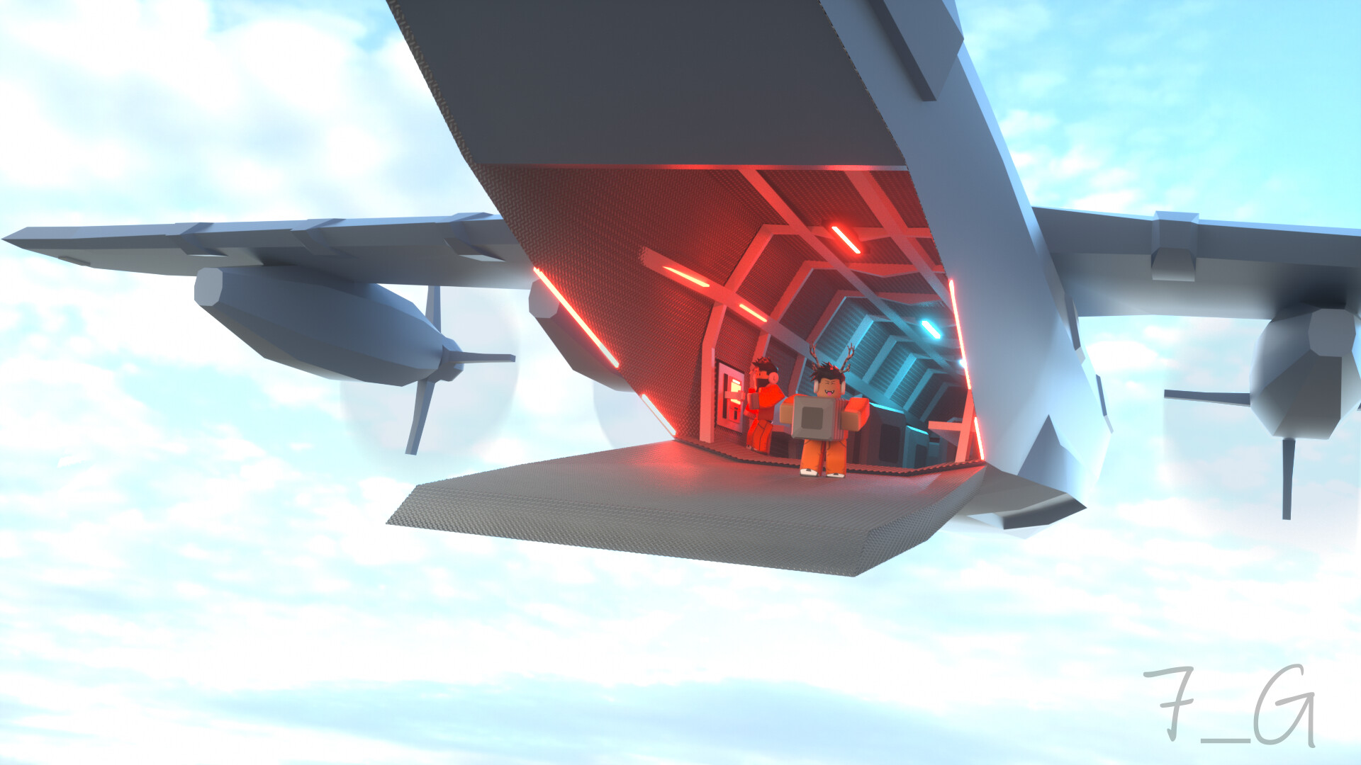Artstation Cargo Plane 7 Ghxst - pack para gfx roblox