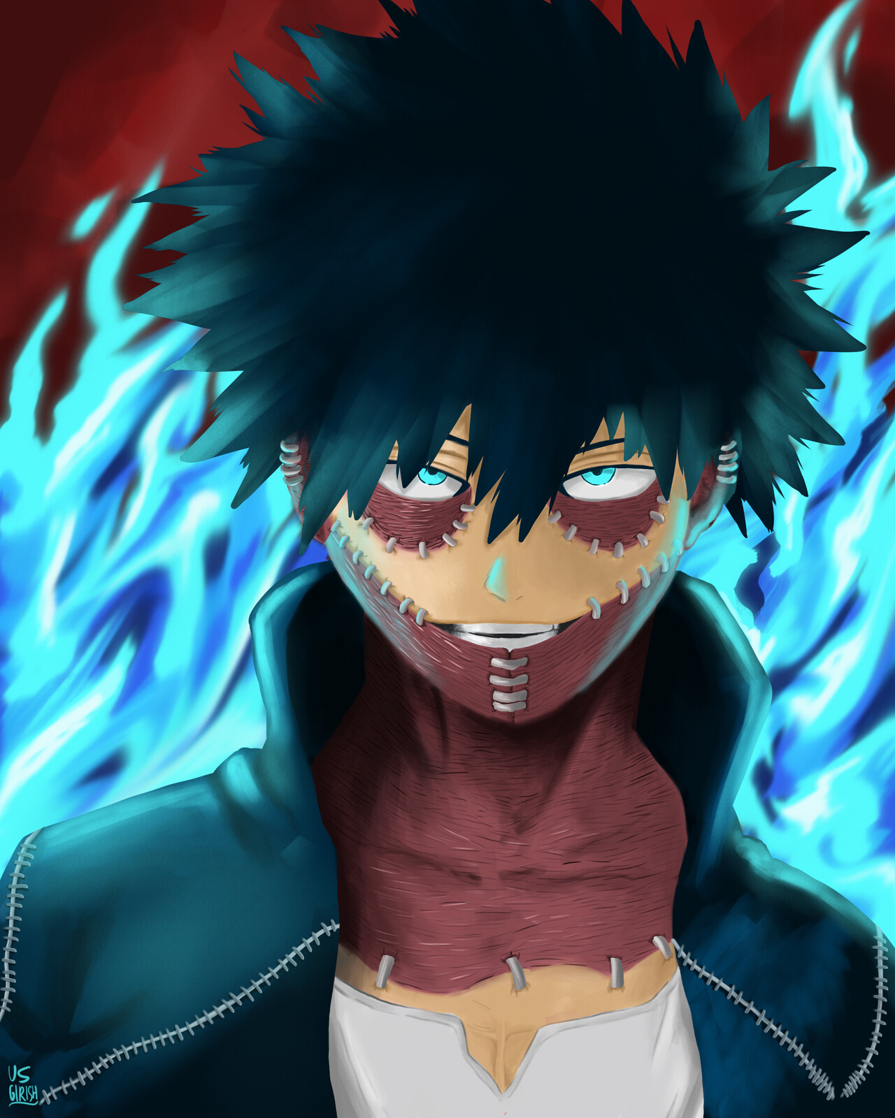 Girish U S - Dabi from My Hero Academia