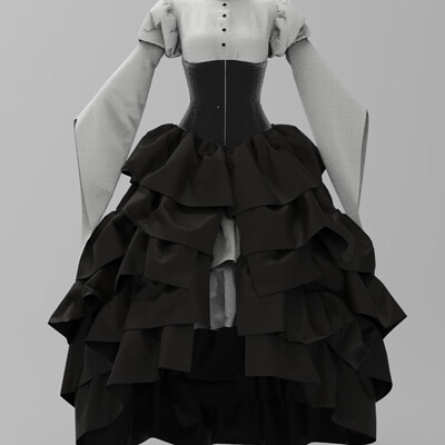 Tristan griffith victorian inspired dress