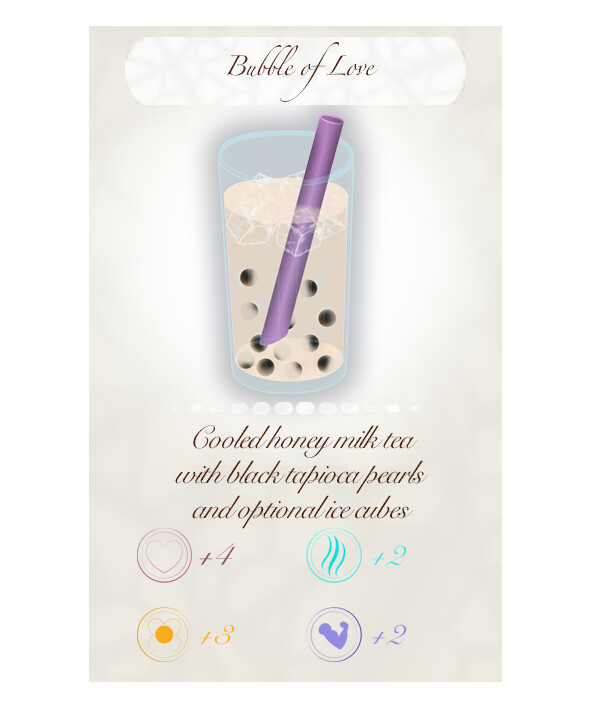 Bubble of Love tea card