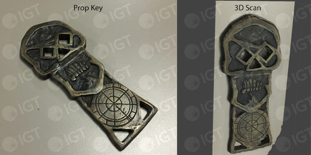 Similar to sloth, we took a prop key and scanned it for use in the game.