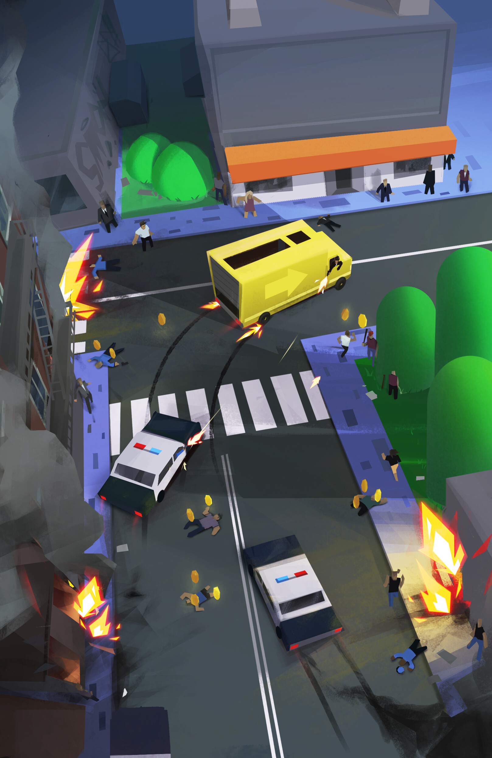 ArtStation - Retro City Rampage Promo Art