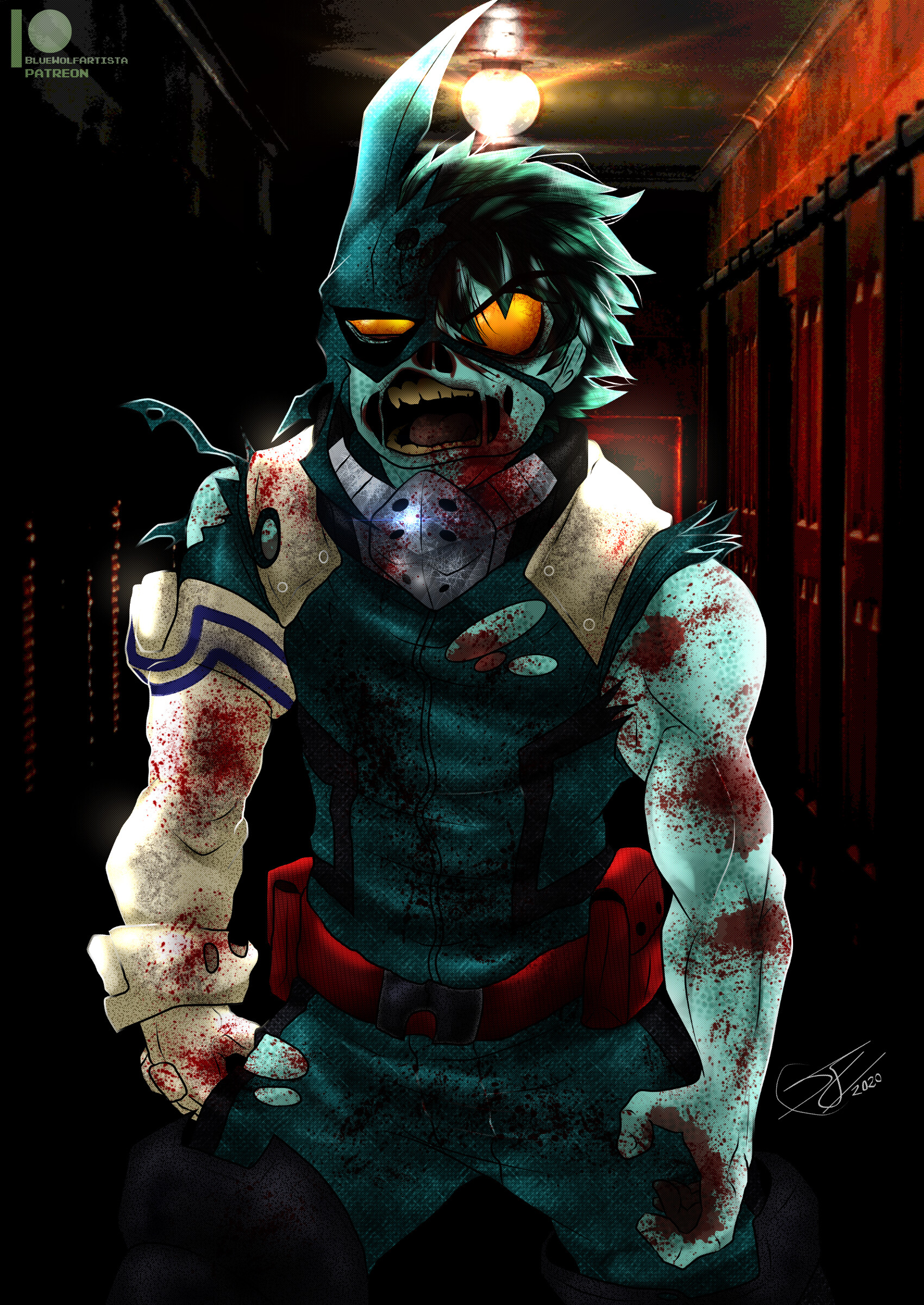 Artstation What If Boku No Zombie Academia Federico Segovia Bluewolfartista