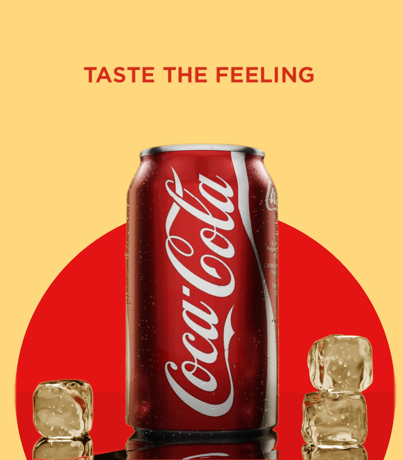 Emil L Product render Coca Cola Taste the feeling