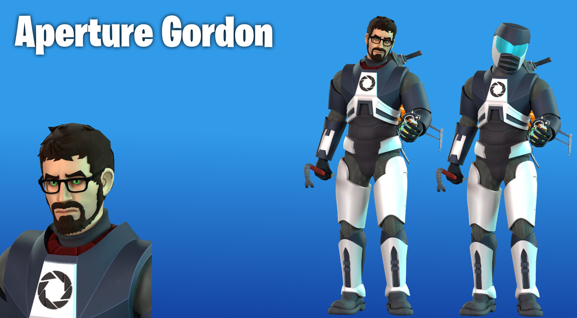 Austin Faulk Gordon Freeman Skin Concept Fortnite