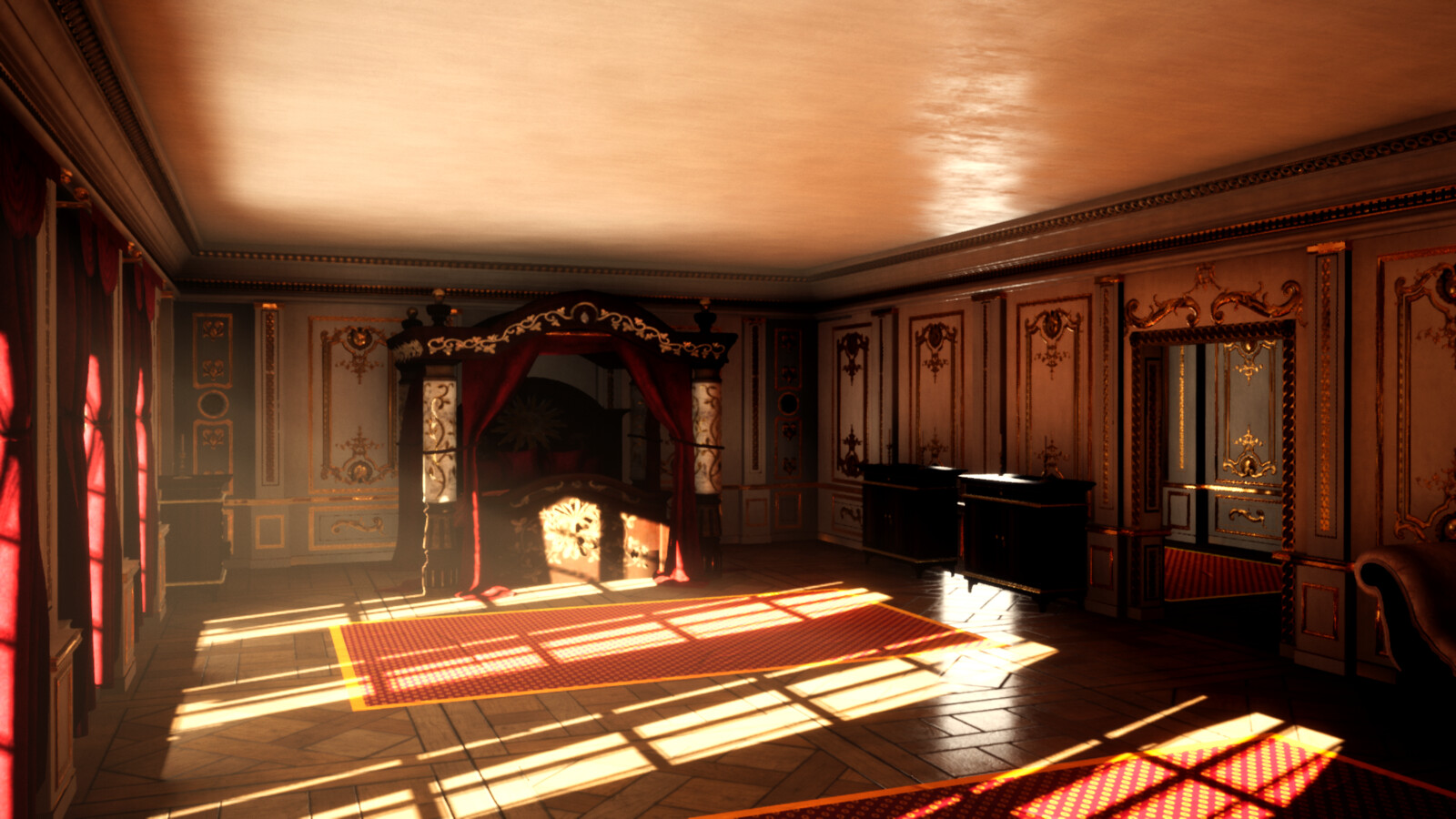 I know Thief usually takes place at night, but I wanted to do a few renders in daylight to emphasize the warm colors I used in my textures. Rendered in UE4.