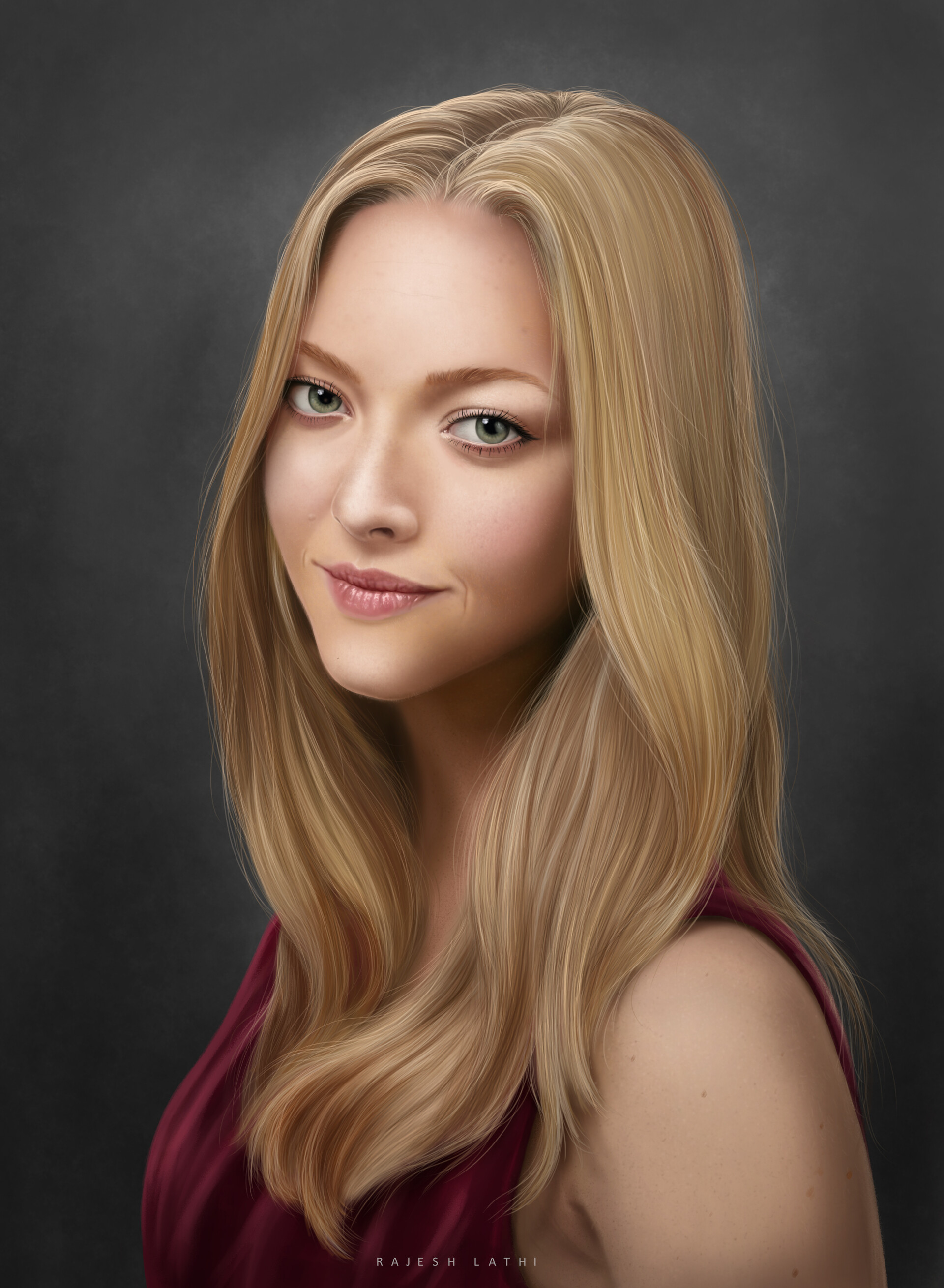 Artstation Hyper Realistic Digital Painting L Amanda Seyfried