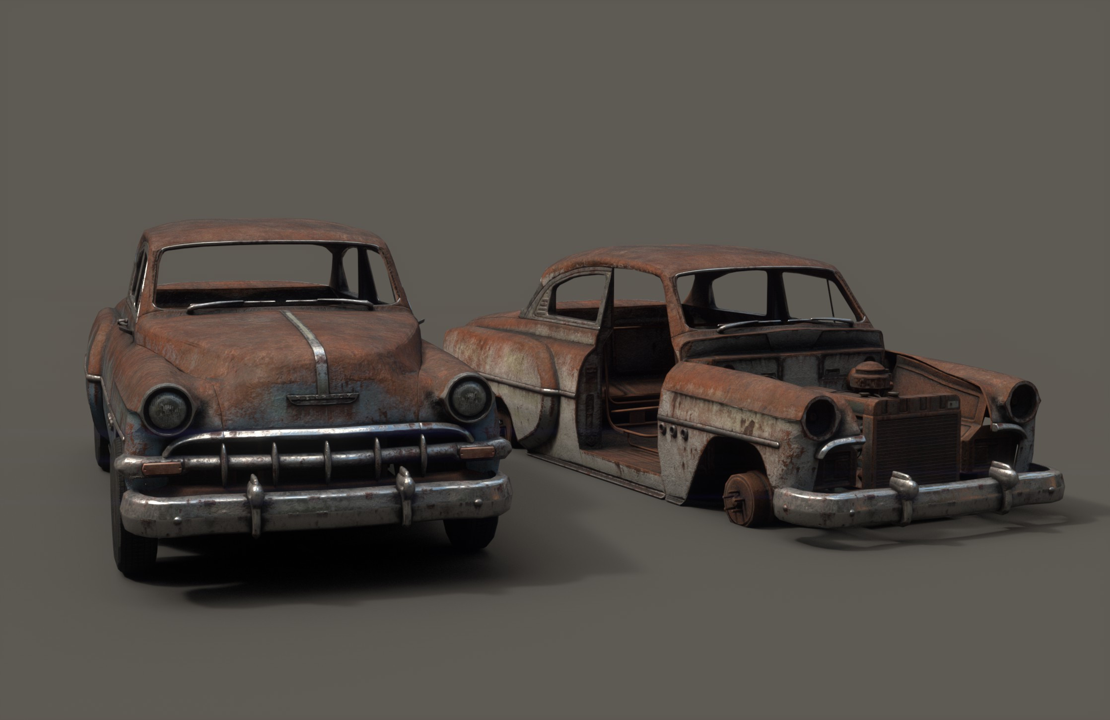 Renafox3D - Old Rusty Car 2020