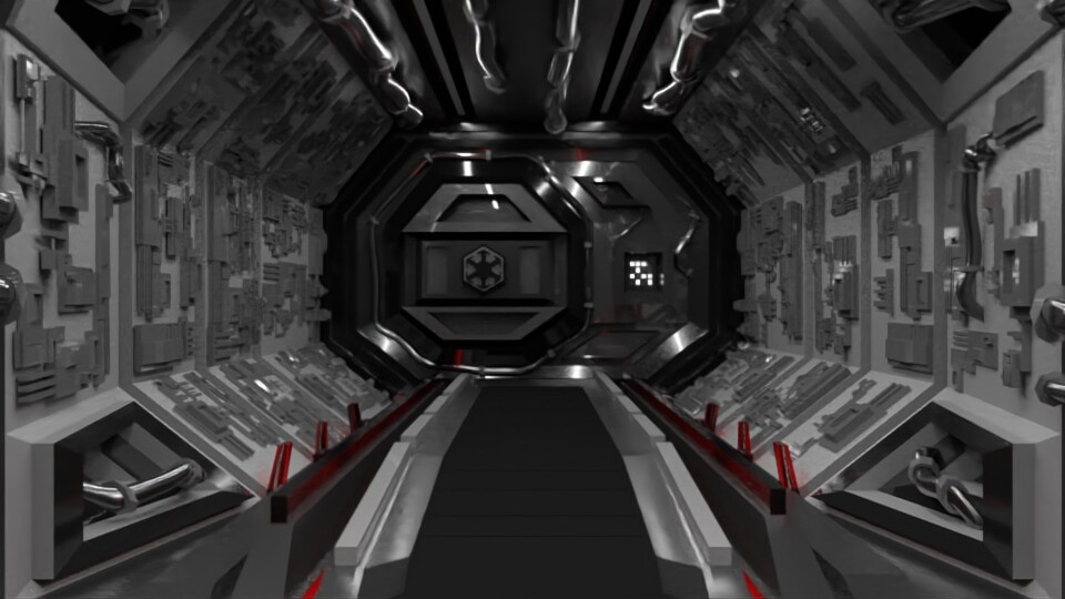 ArtStation - Spaceship Interior 3D