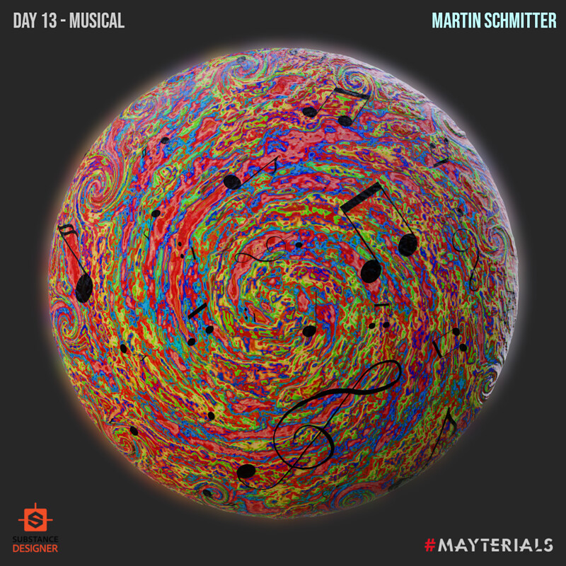 Mayterials - Day 14 - Musical (Abstract artwork inspired by gretzky)