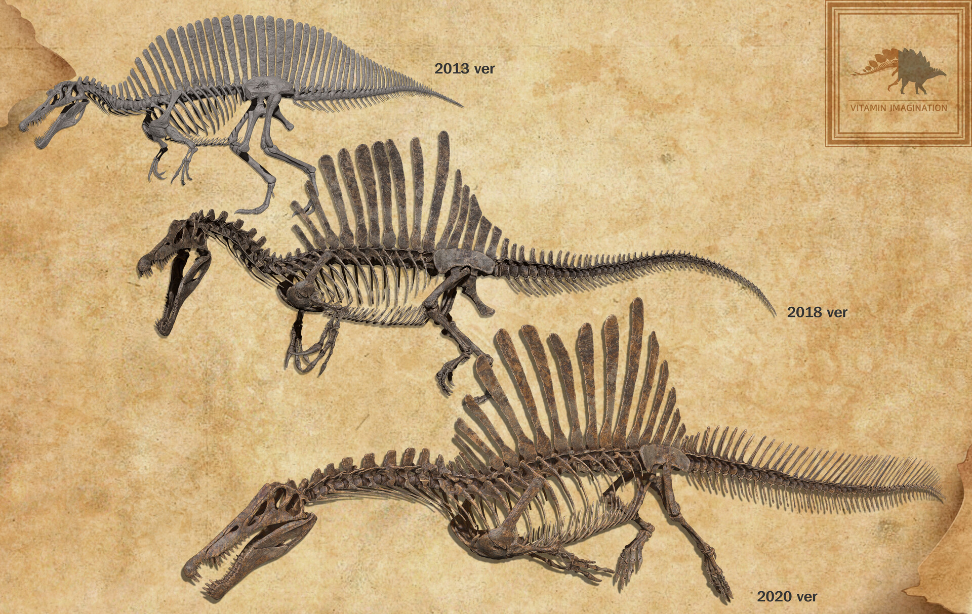 skeleton spinosaurus