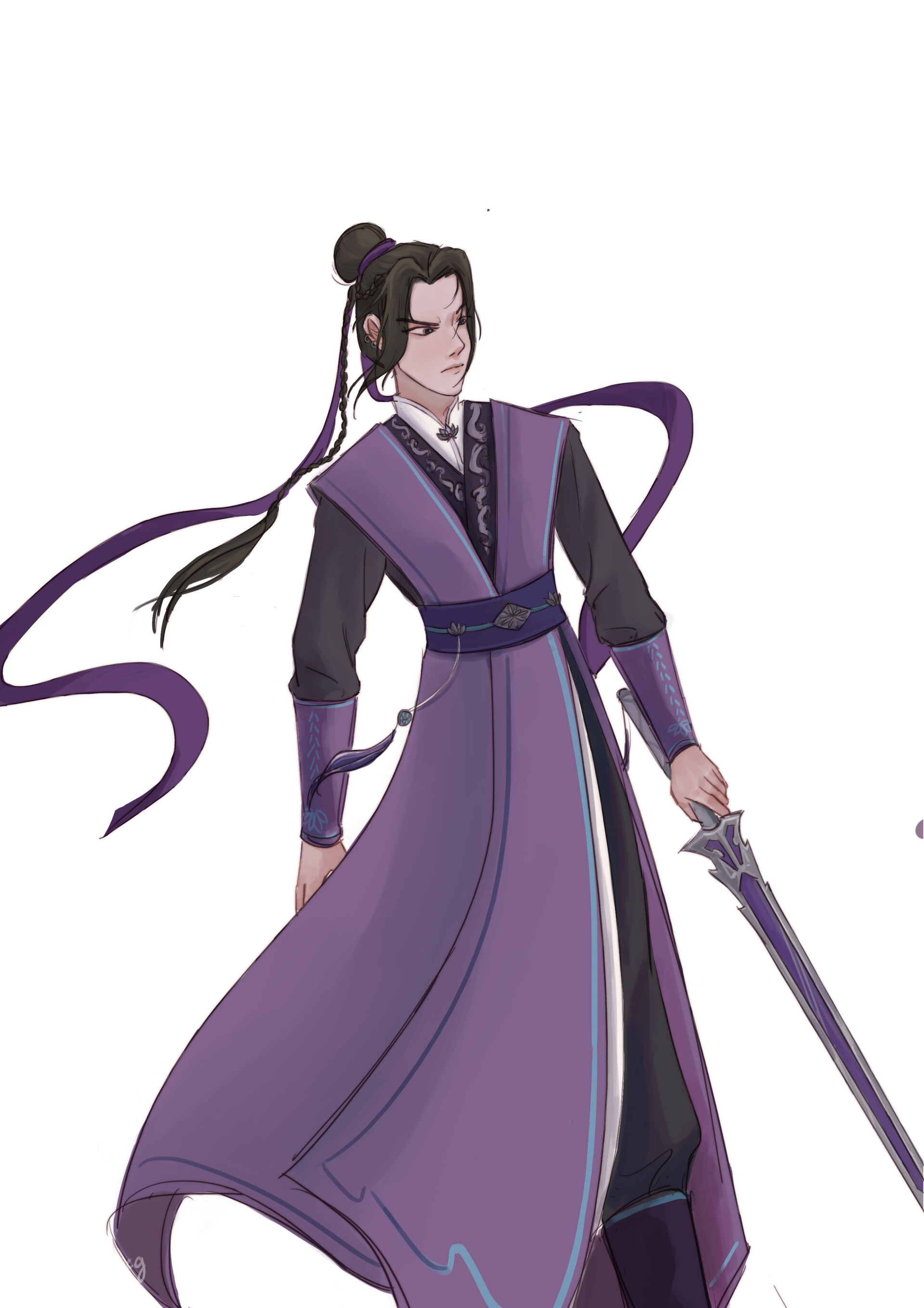 Jia Yi Koo - Jiang Cheng Fanart + Process