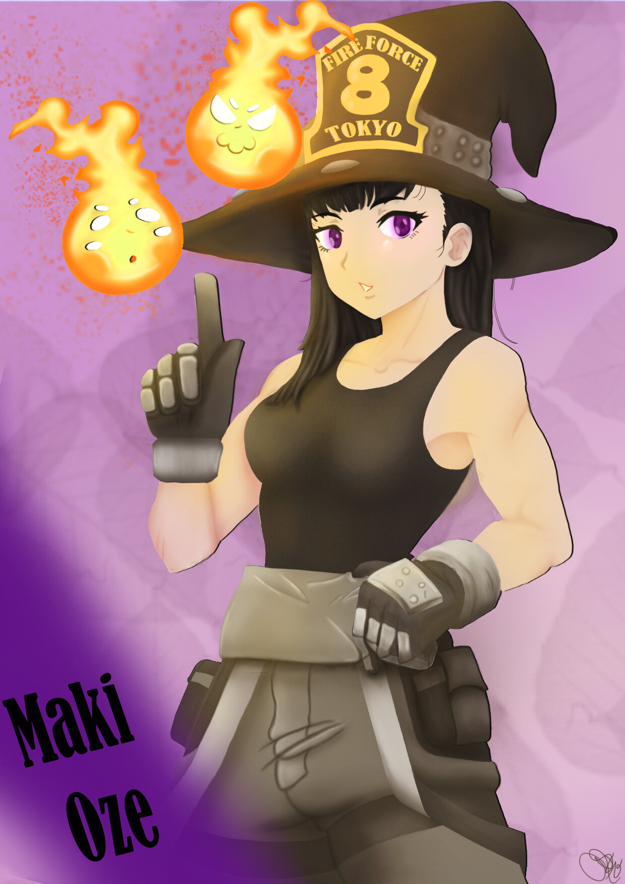 ArtStation - Maki (Fire force)