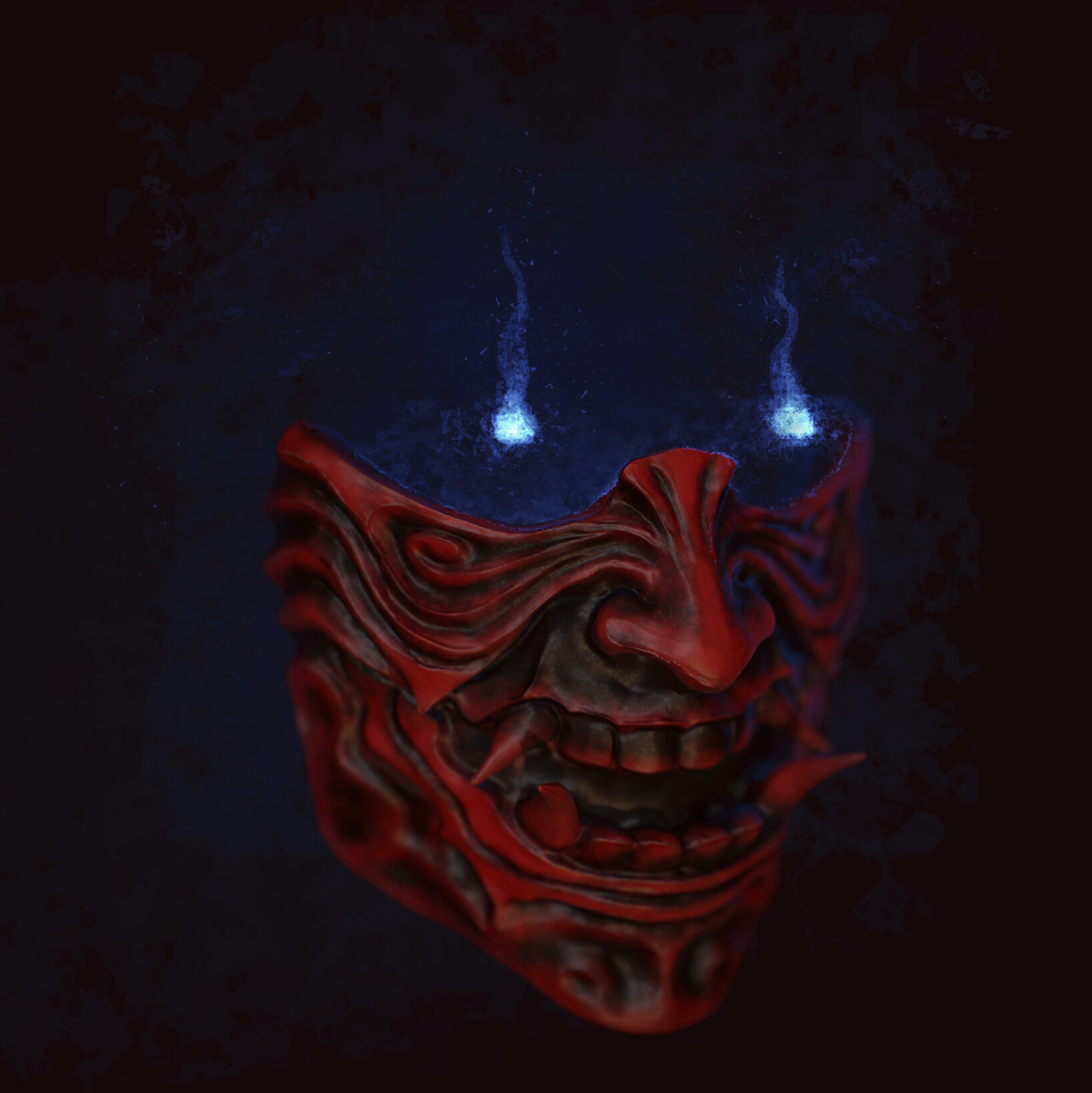 Artstation Oni Mask Ilektra Chrysanthou