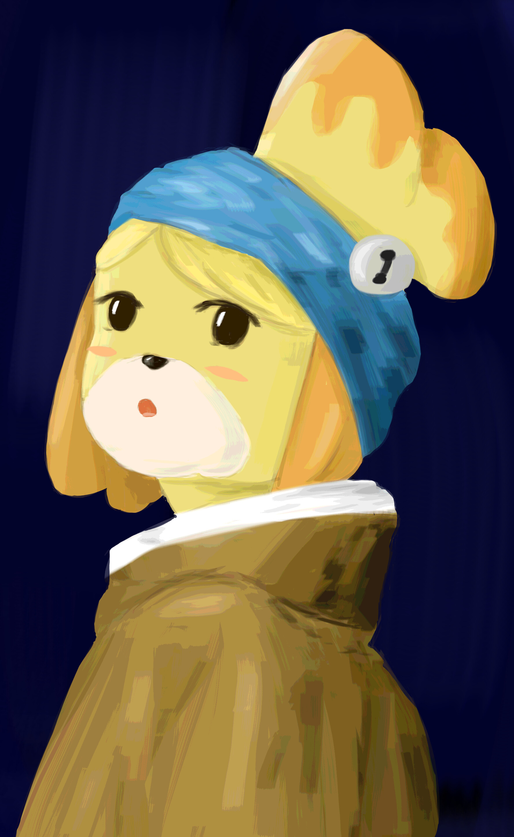 ArtStation Dog with a Silver Bell