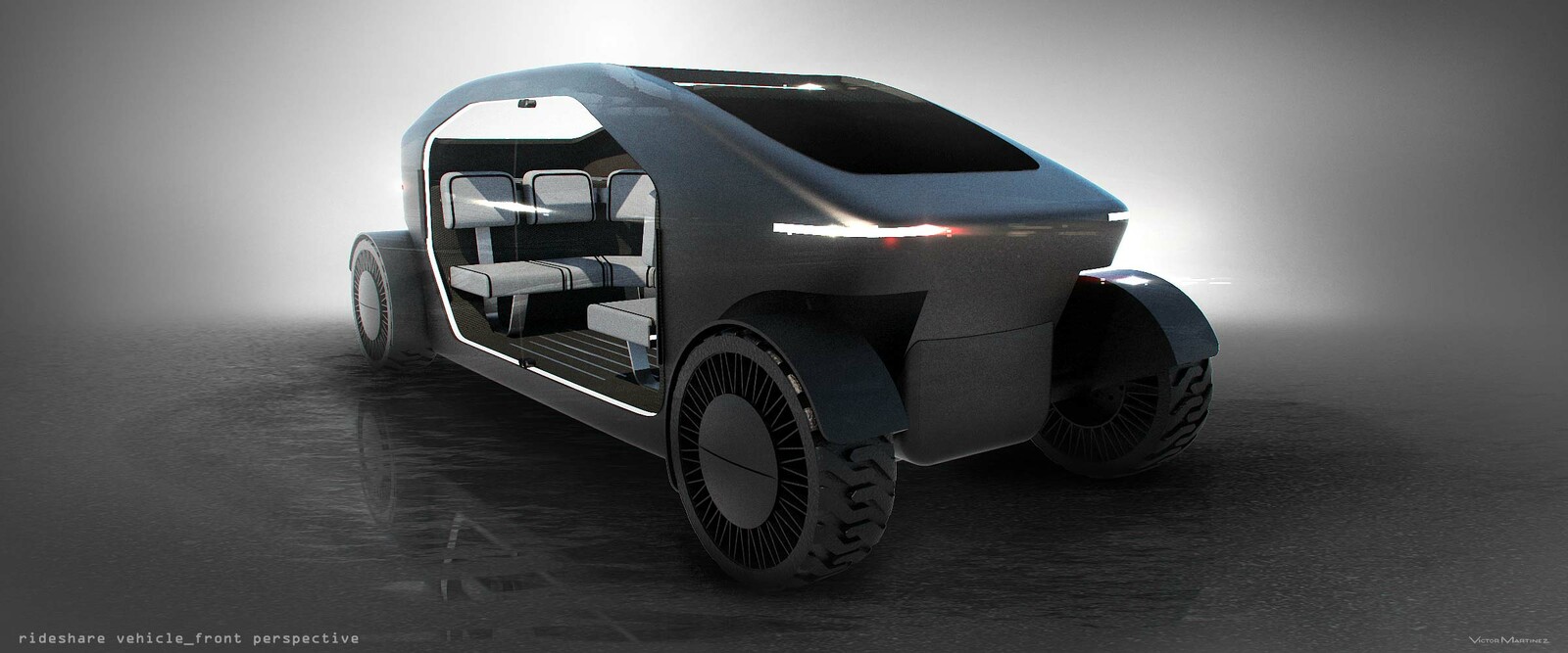 Victor Martinez Westworld Autonomous Rideshare Vehicle designed by