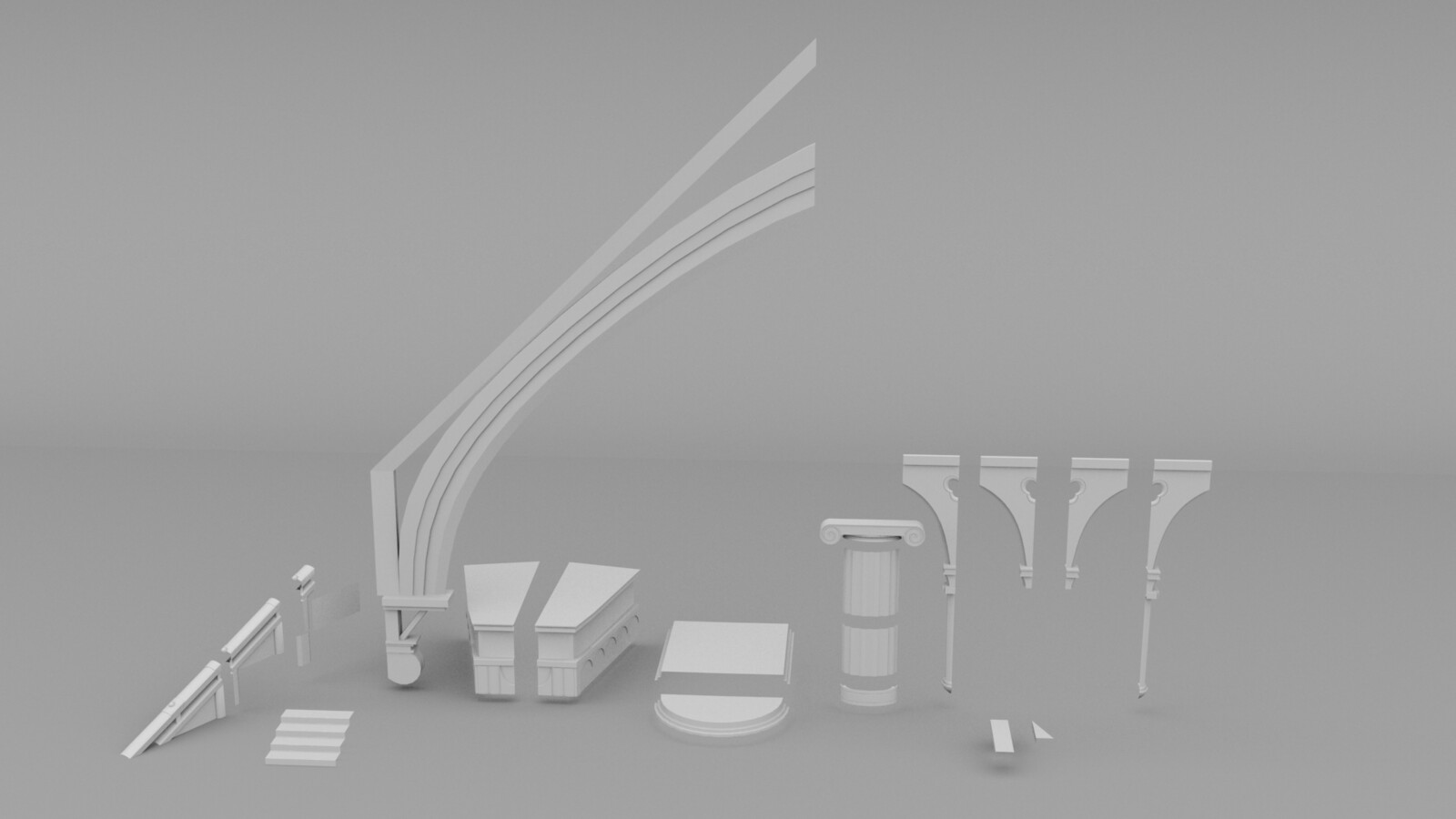 Priority 2 Pieces Rendered in 3DS Max