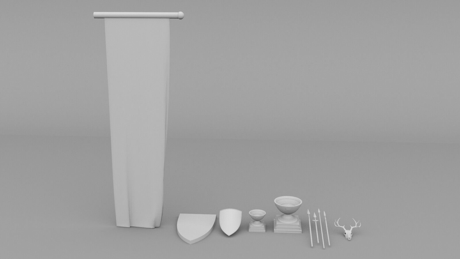Priority 3 Pieces Rendered in 3DS Max