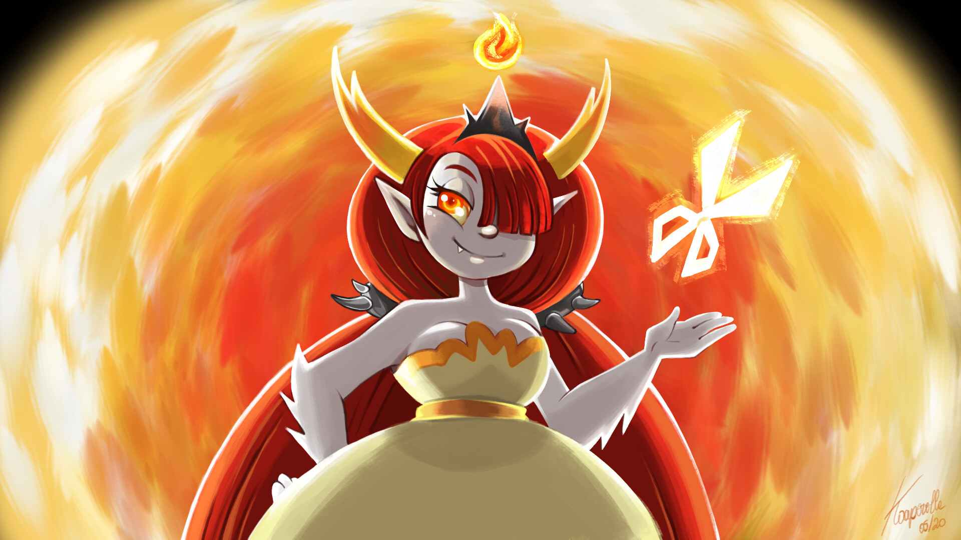Hekapoo fan art of "marco and star vs the forces of evil"