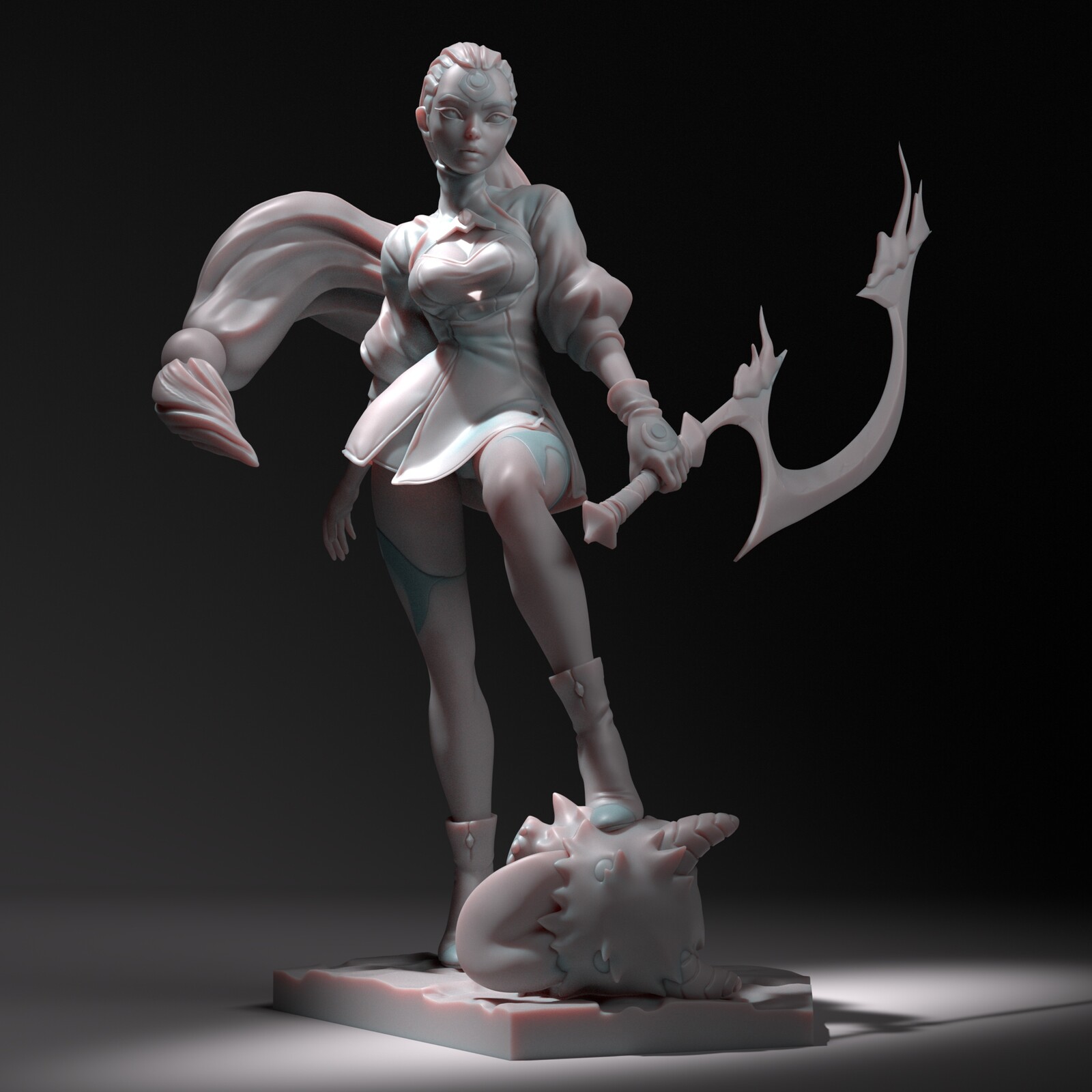 Final clay rendered with Arnold in Maya