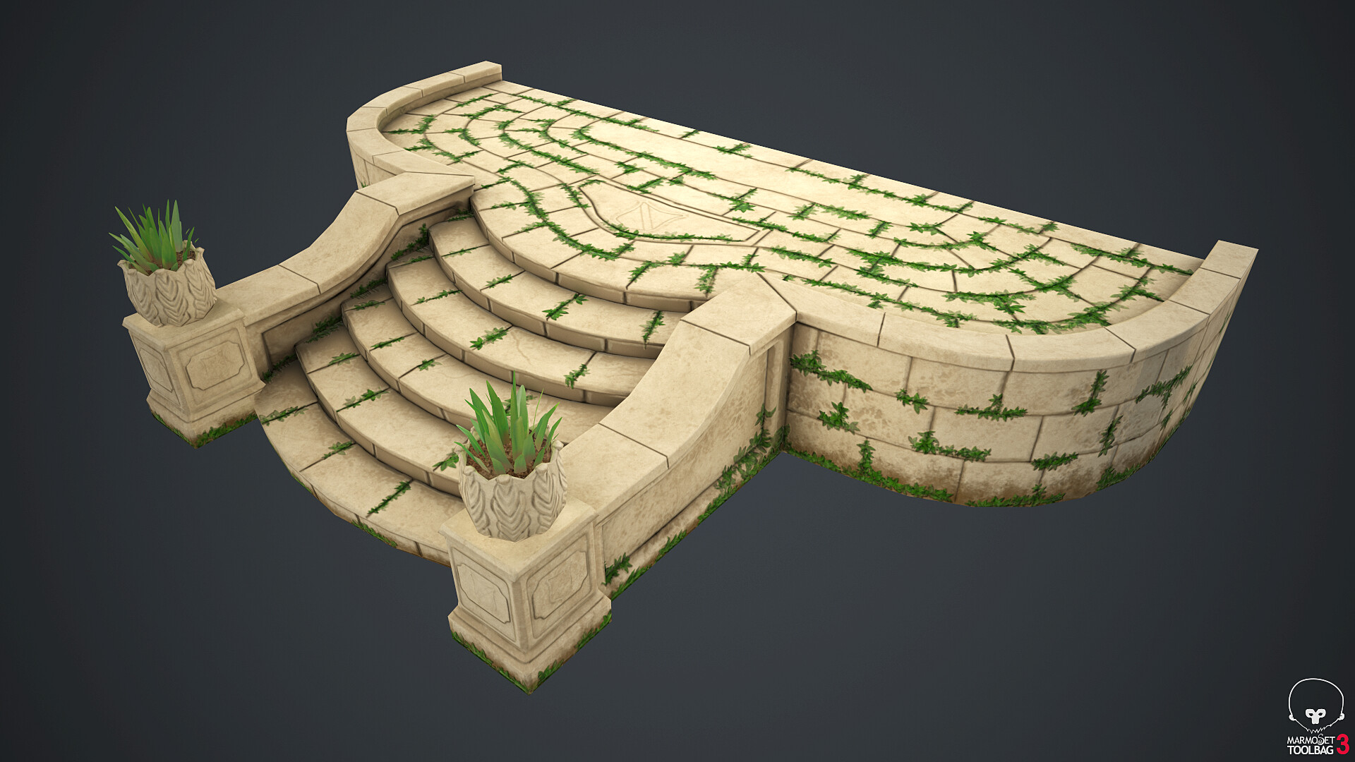 ArtStation Lowpoly Stairs