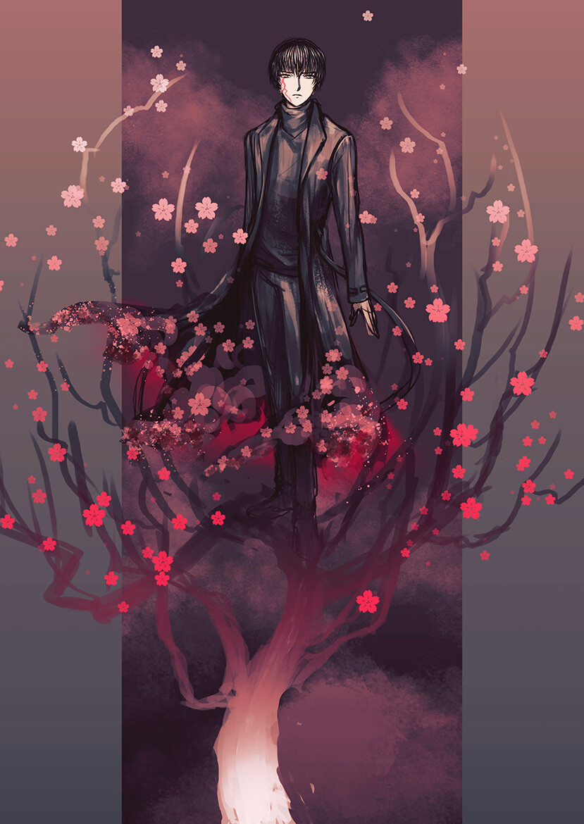 This is the initial sketch made in December. Picked it up again in May. 